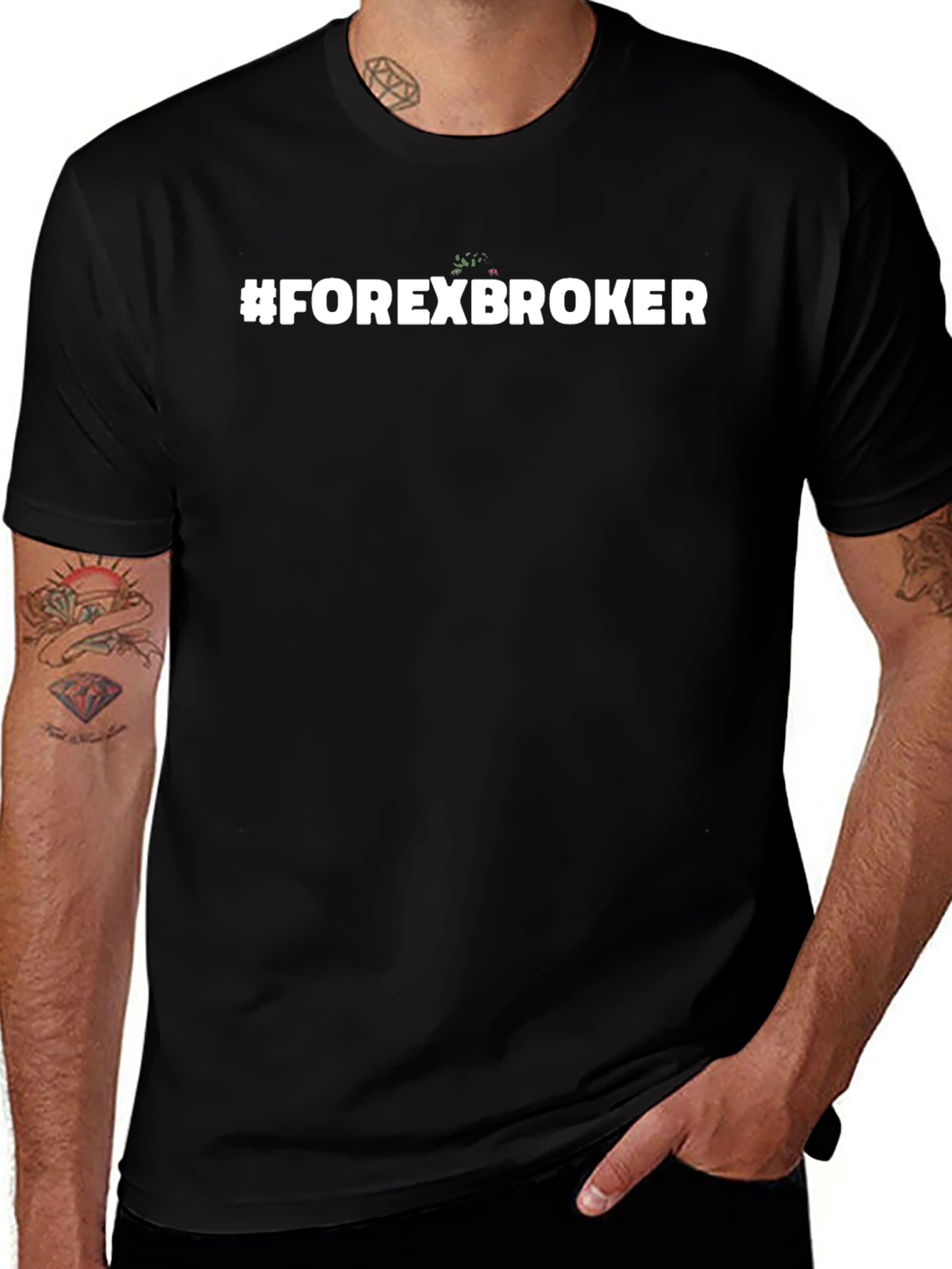 #FOREXBROKER Black T-Shirt - Trader Style