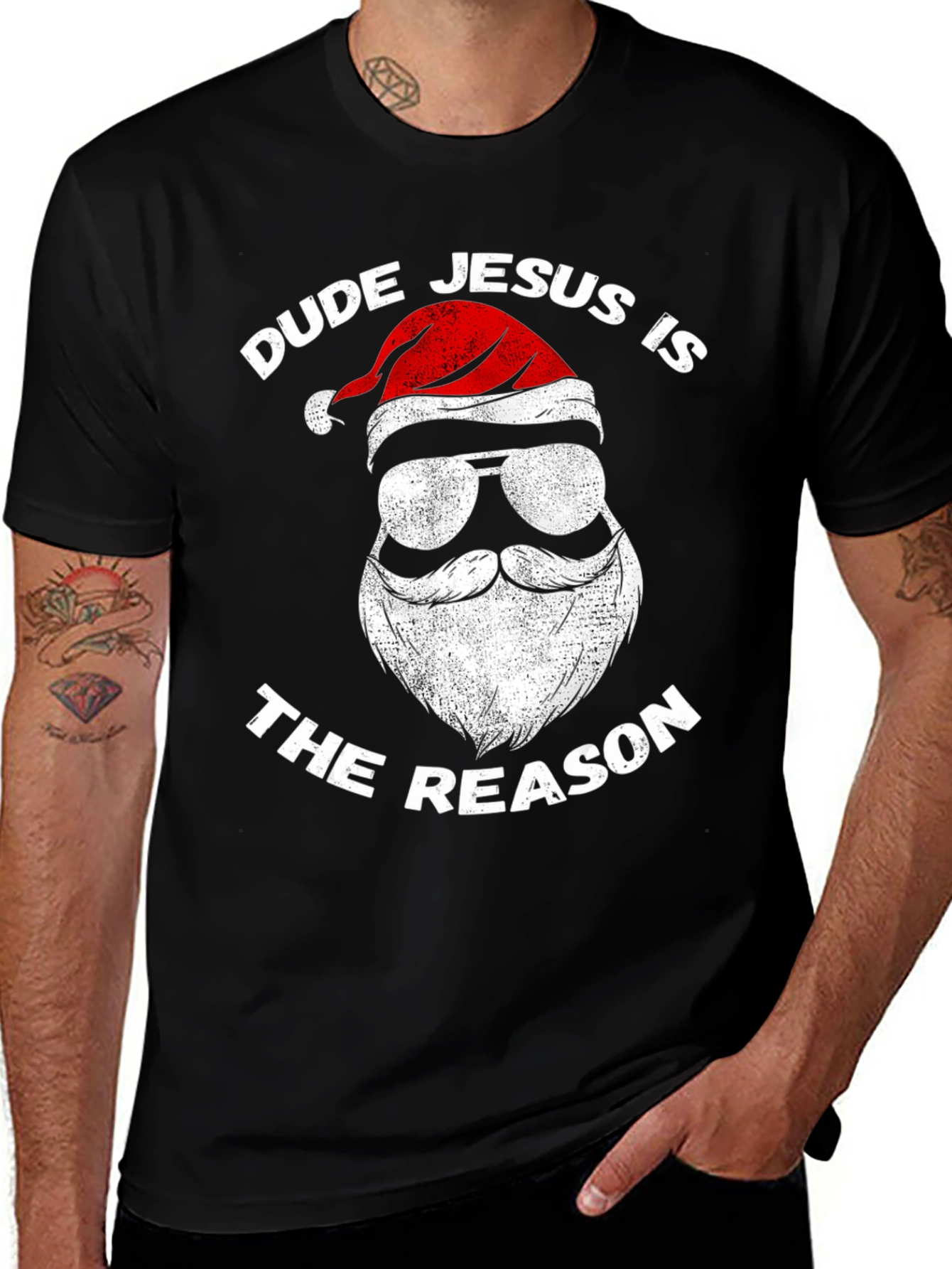 Variant 29 of Dude Jesus is the Reason Graphic Tee