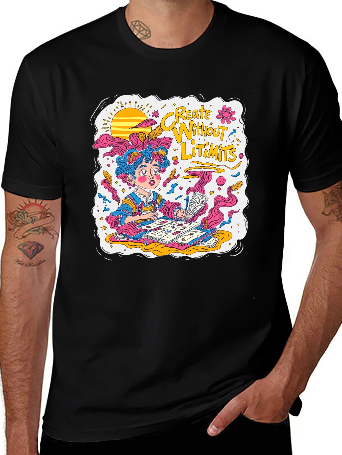 Variant 15 of Creative Vibe T-Shirt - Without Limits