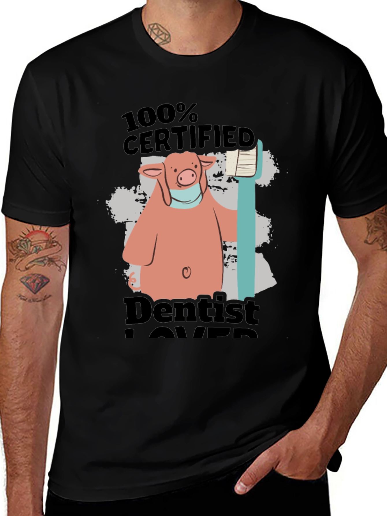 Variant 17 of Dentist Lover T-Shirt - Certified Pig Design