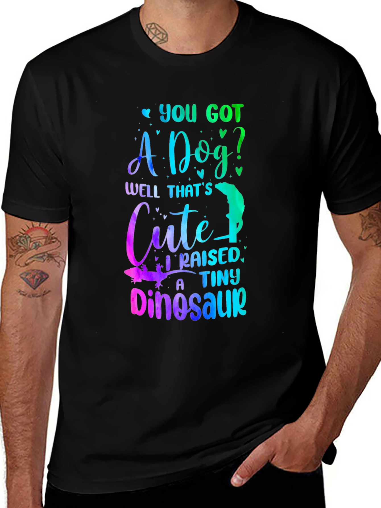 Variant 2 of Funny Dinosaur Dog Lover T-Shirt