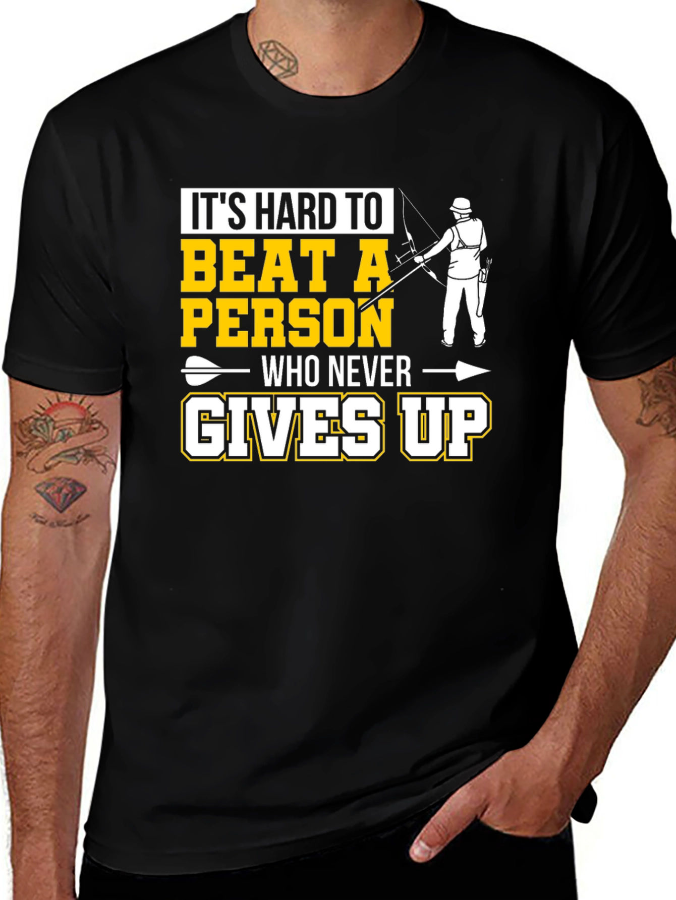 Variant 21 of Never Give Up Archery T-Shirt