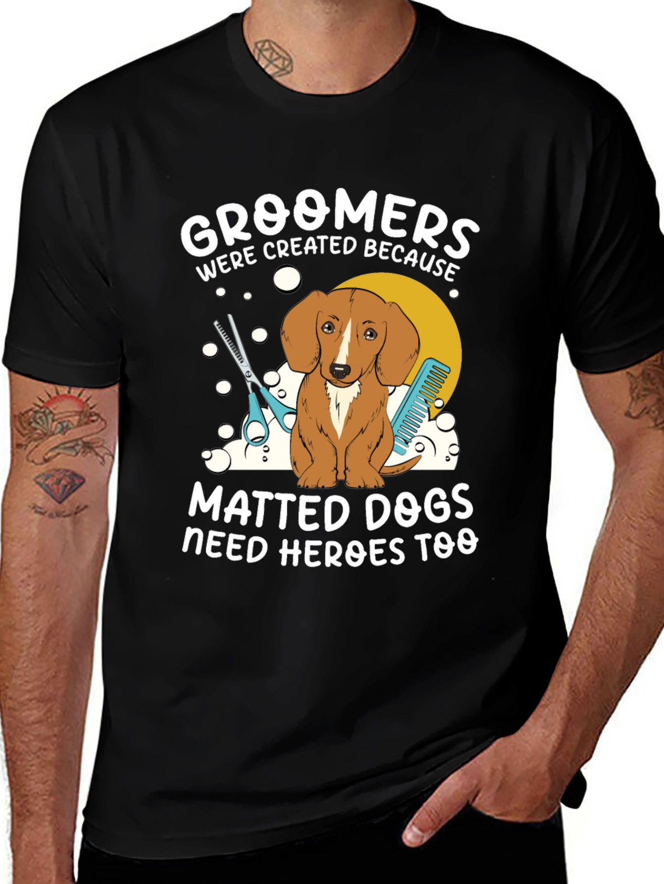 Variant 21 of Groomers Dog Lover Graphic T-Shirt