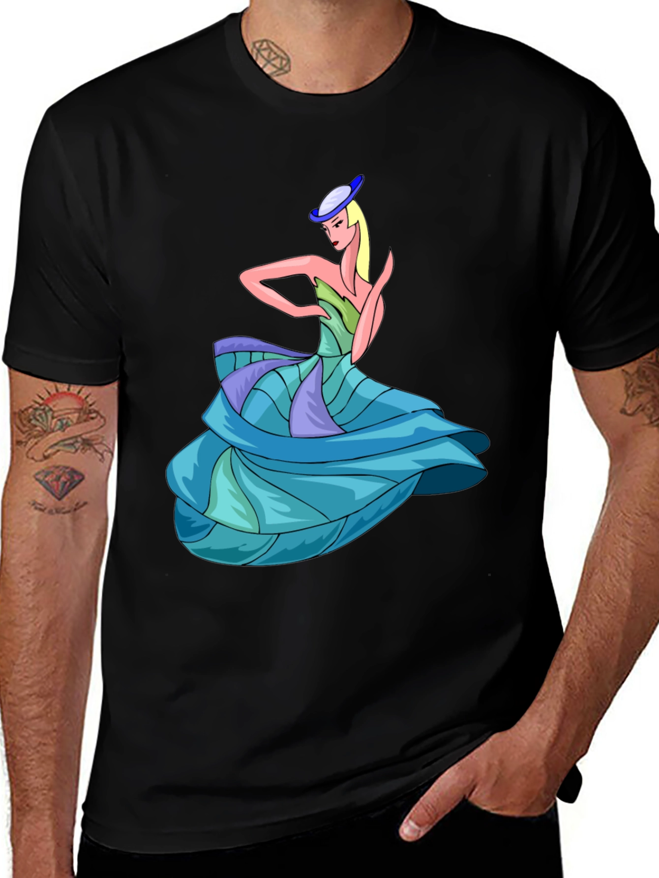 Variant 30 of Elegant Lady T-Shirt: Unique Graphic Design