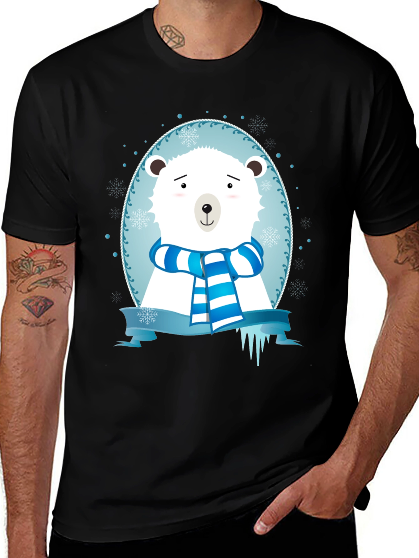 Variant 14 of Polar Bear Winter T-Shirt