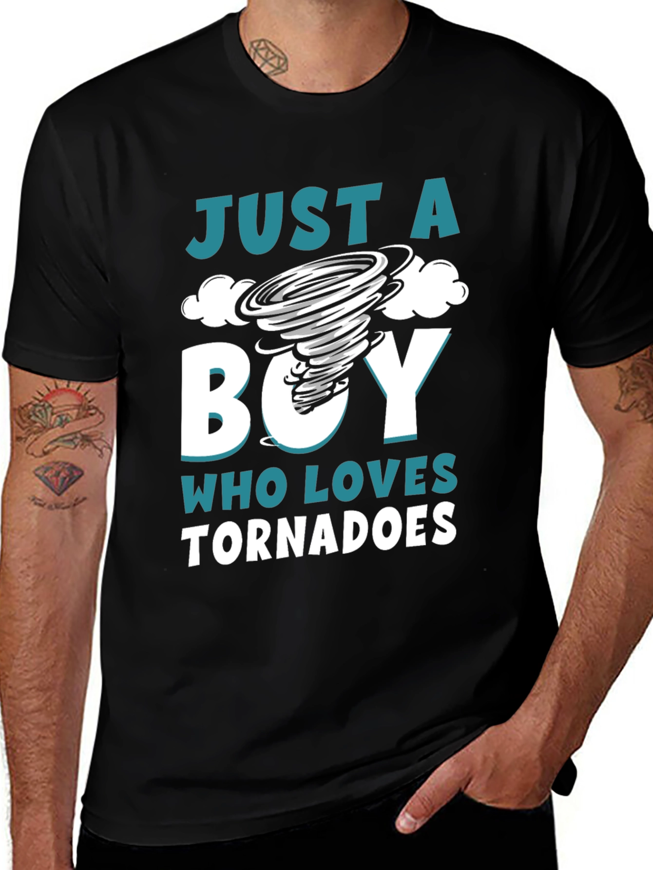 Just A Boy Who Loves Tornadoes T-Shirt