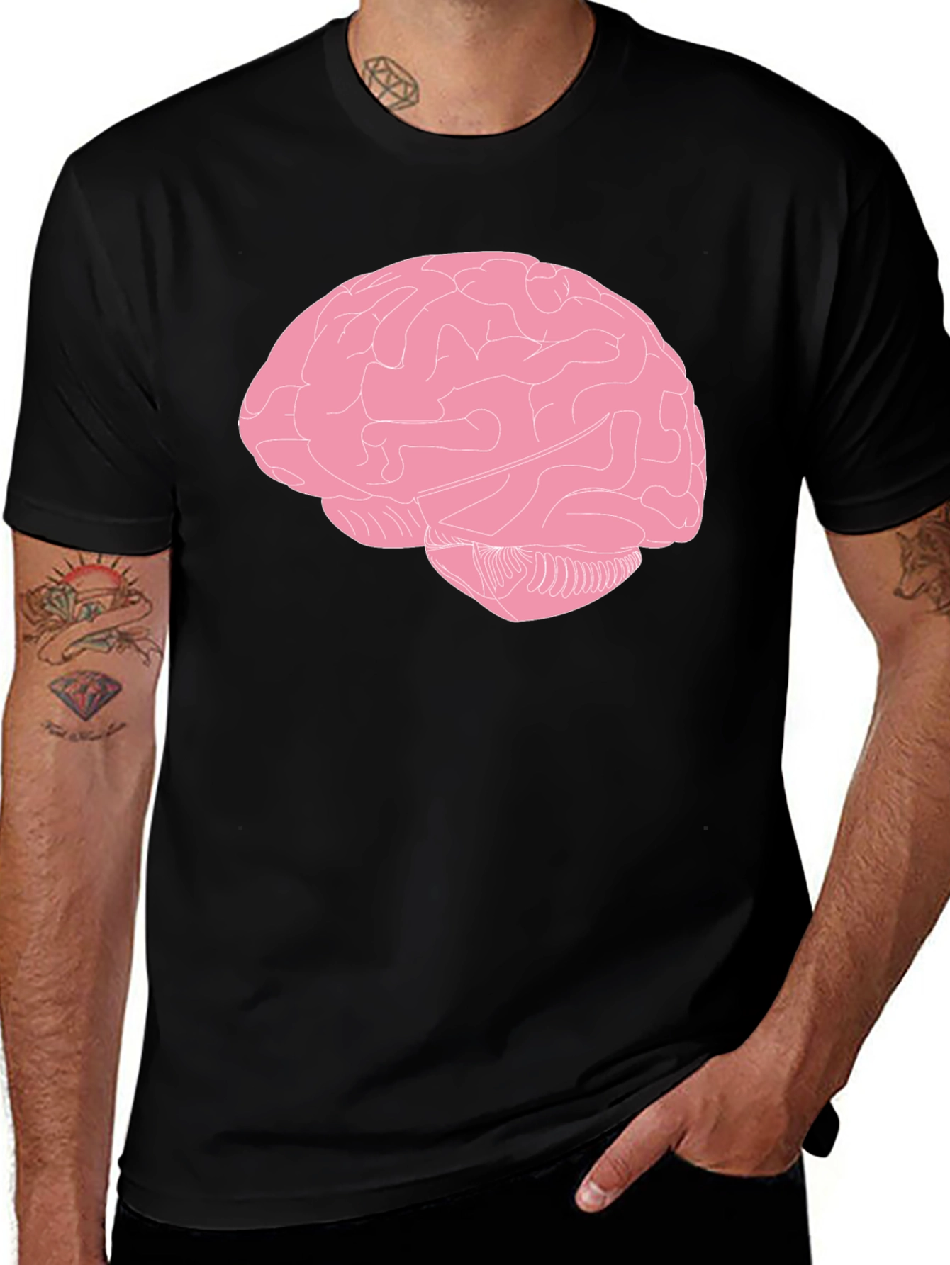 Variant 4 of Brain Graphic T-Shirt - Smart & Stylish!