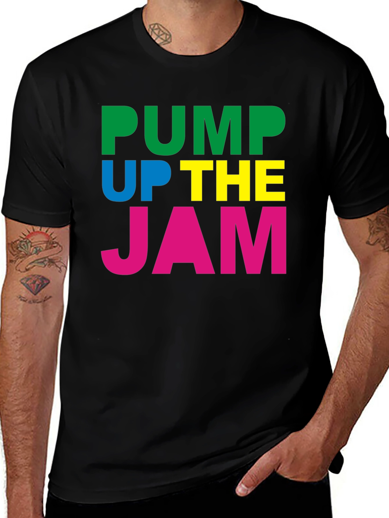 Variant 12 of Pump Up The Jam Graphic Tee - Retro Dance Party T-Shirt