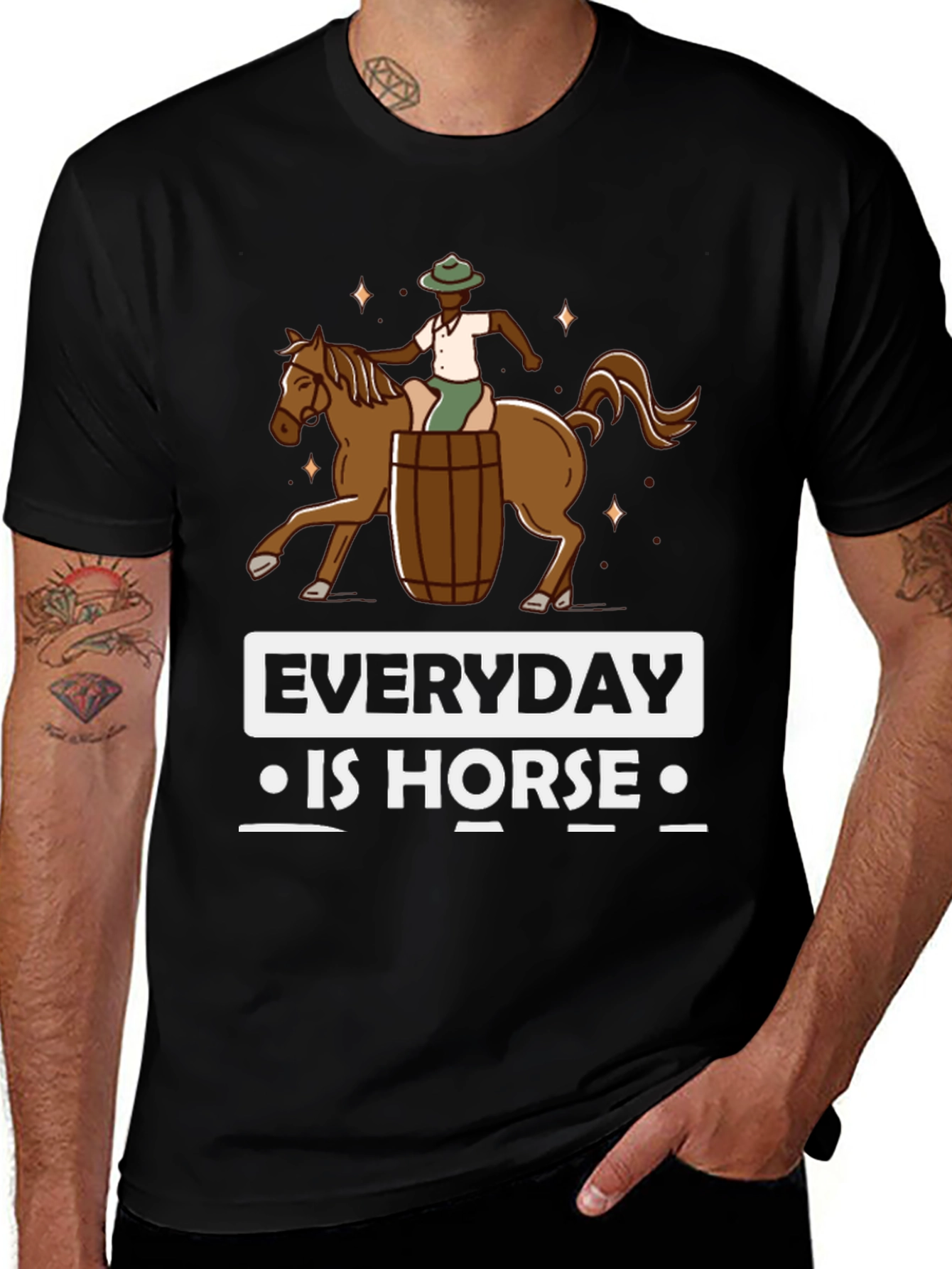Variant 11 of Everyday is Horse Barrel Racing Graphic T-Shirt
