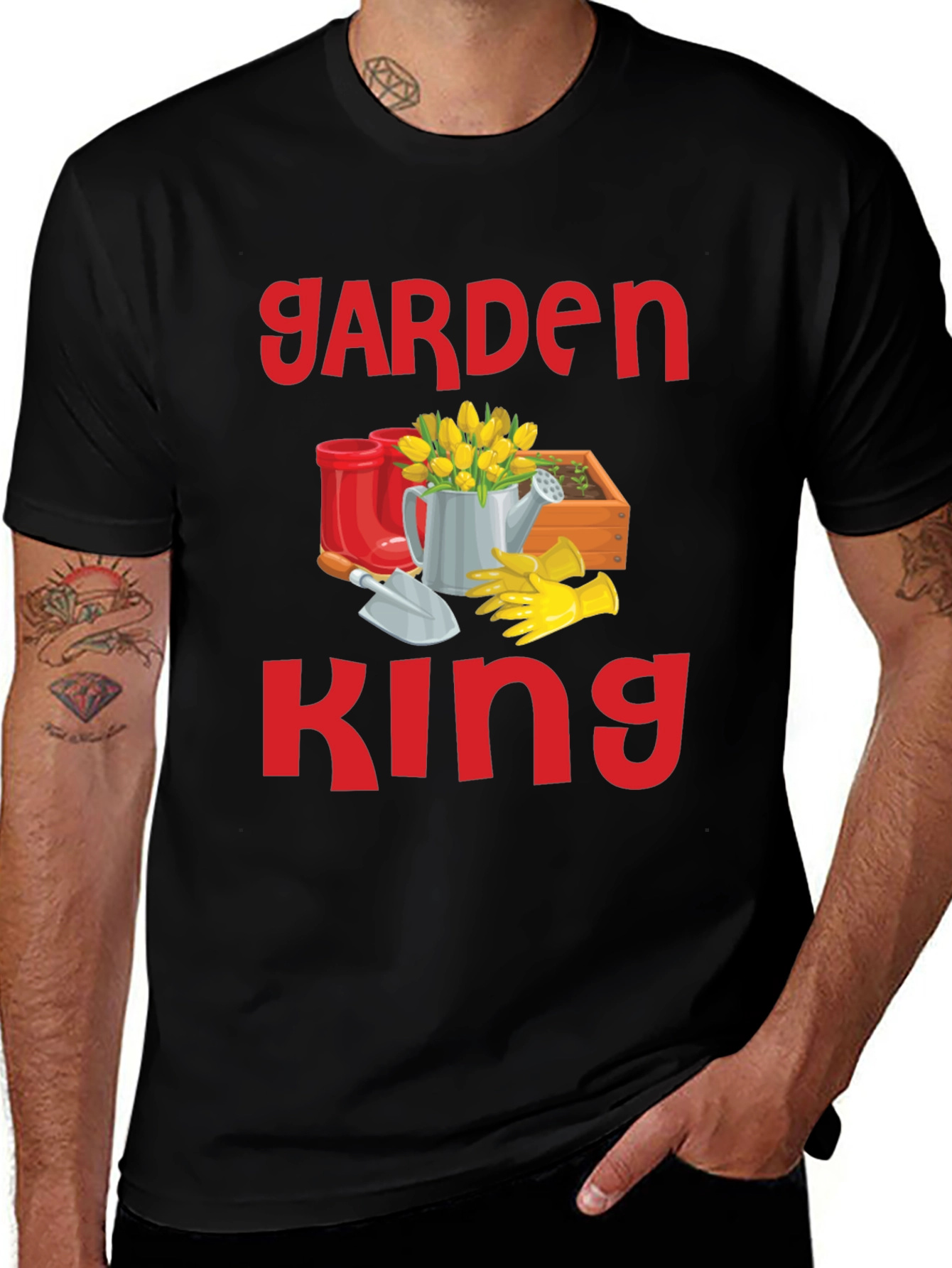 Garden King Graphic Tee - Gardener's Gift