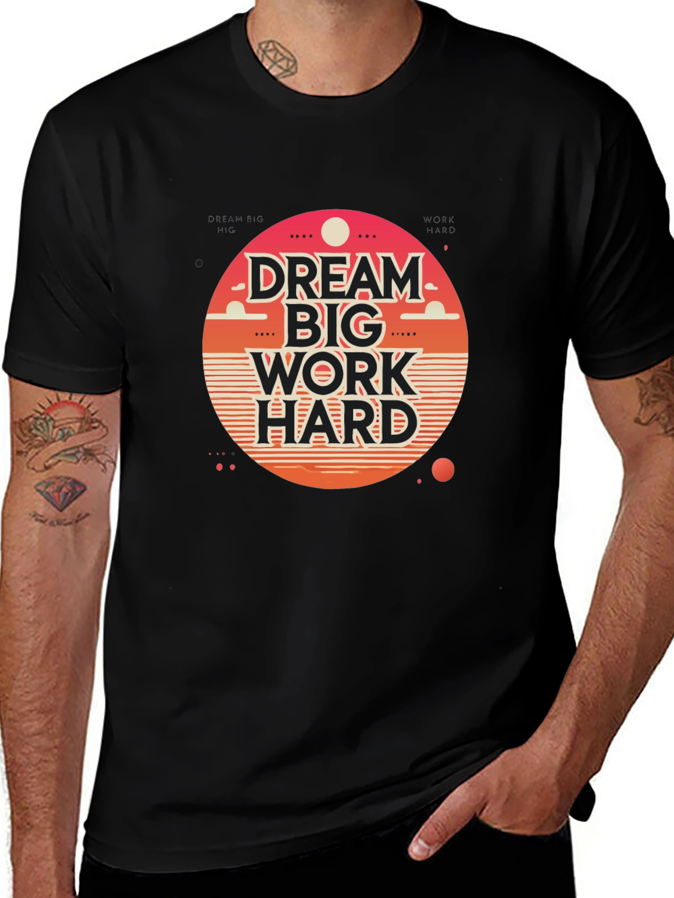 Dream Big Work Hard Graphic Tee