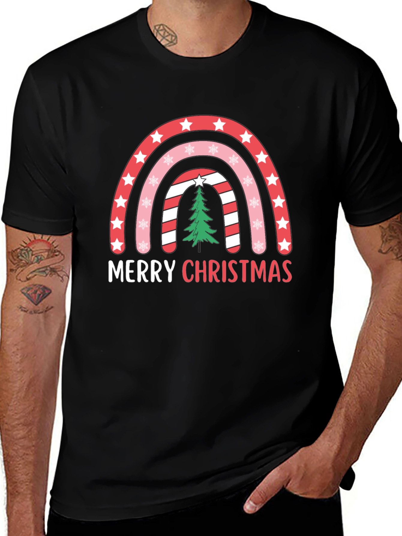 Merry Christmas Rainbow T-Shirt