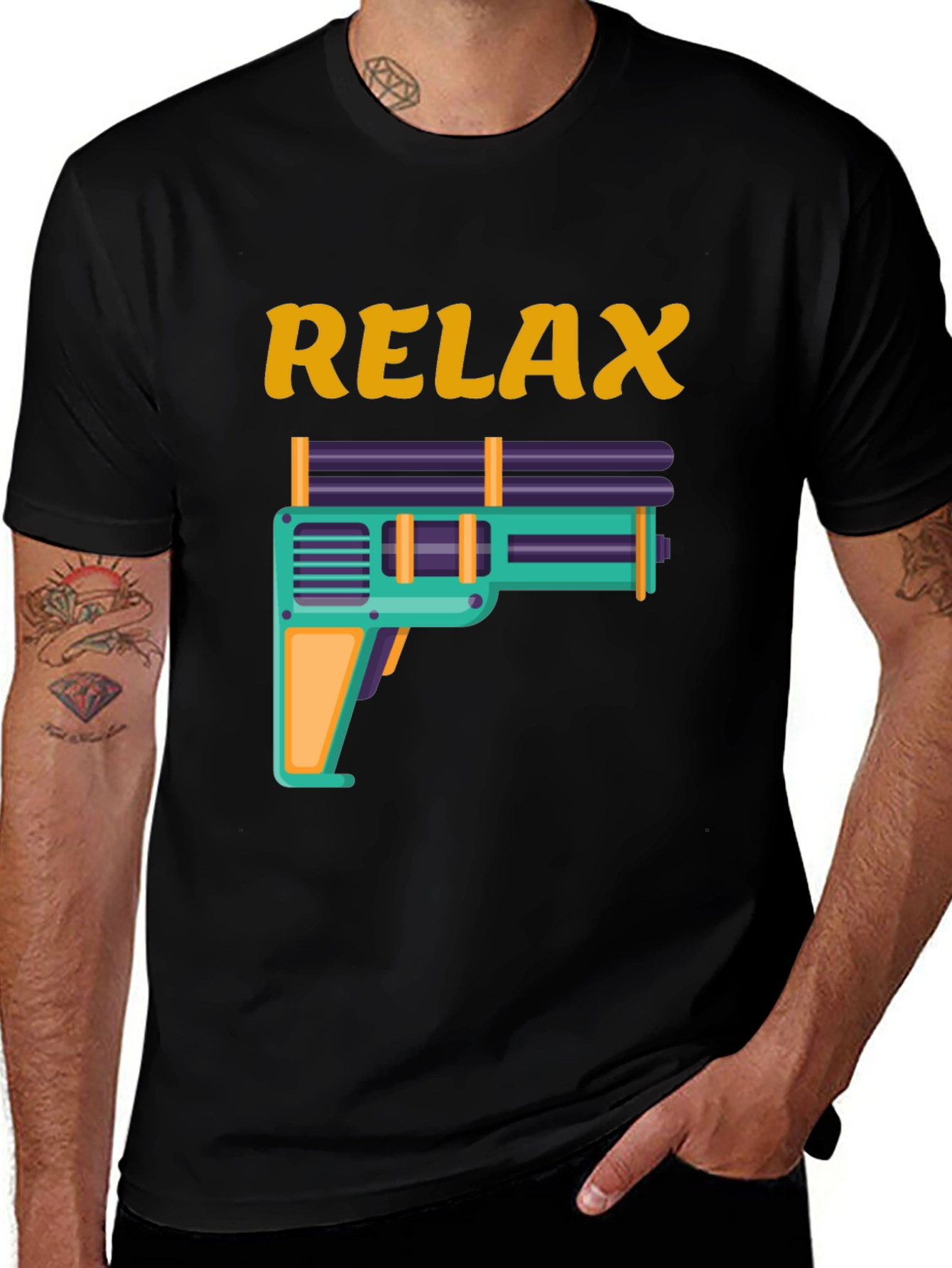 Variant 6 of Relax Water Gun Graphic Tee