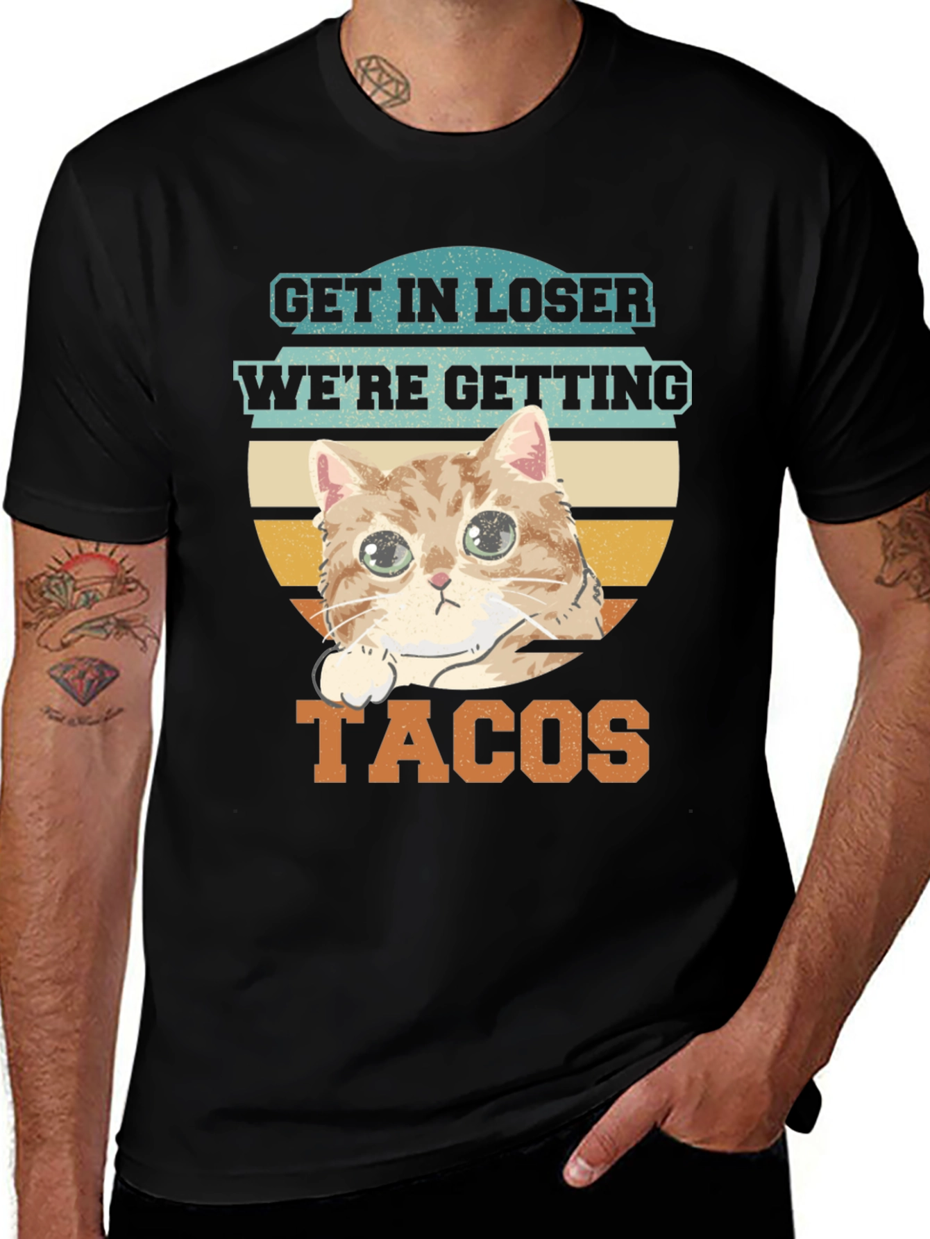 Variant 3 of Get In Loser Cat Taco T-Shirt