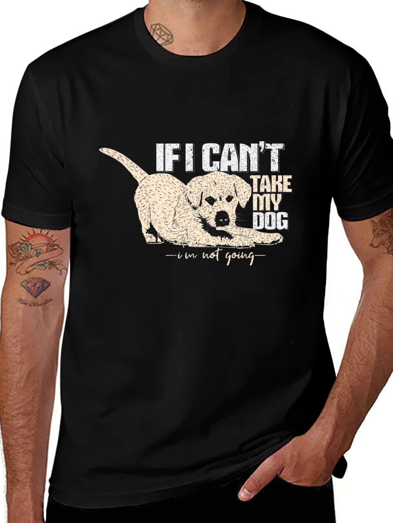 Variant 8 of Dog Lover T-Shirt: If I Can't Take My Dog, I'm Not Going