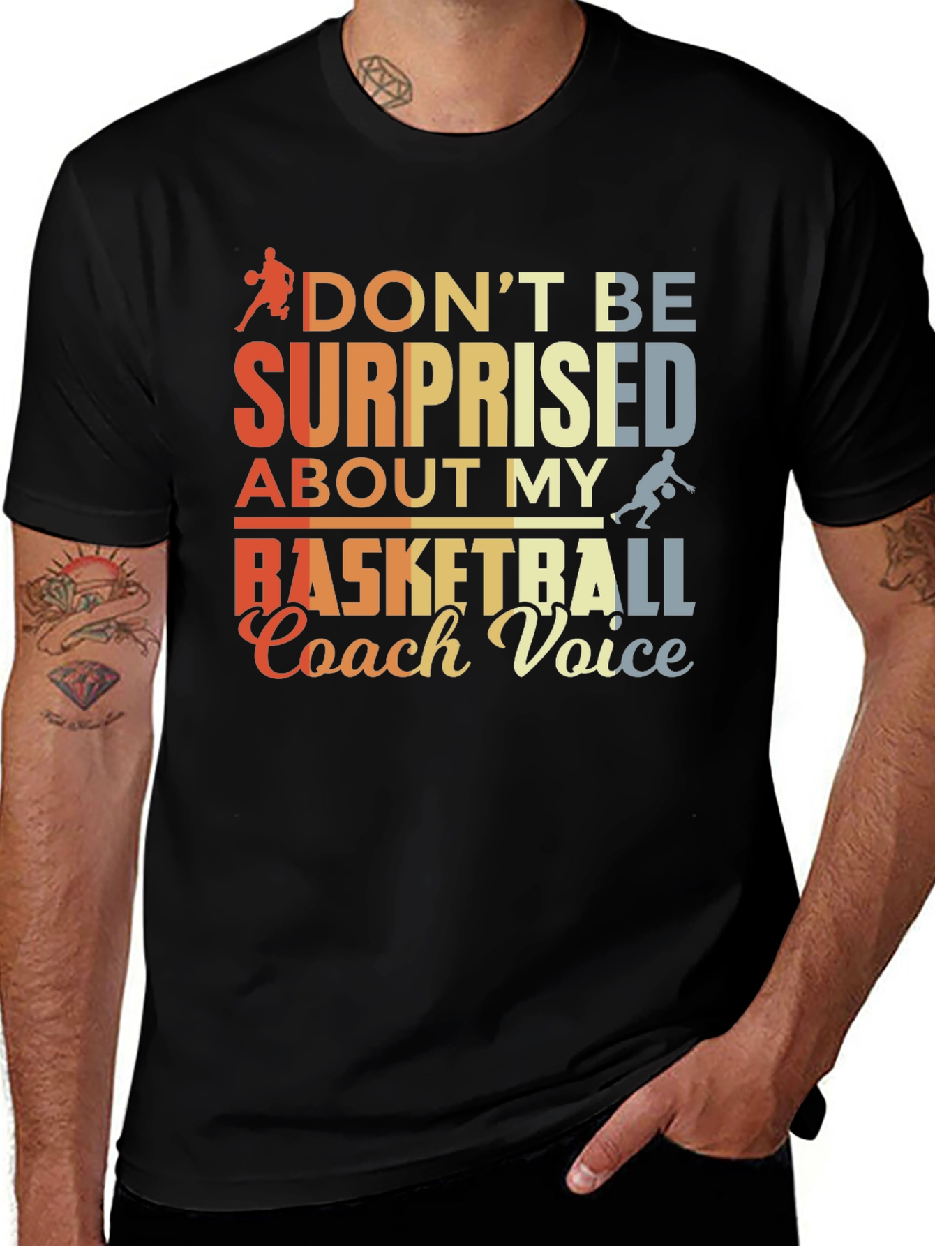 Variant 2 of Basketball Coach Voice Graphic Tee