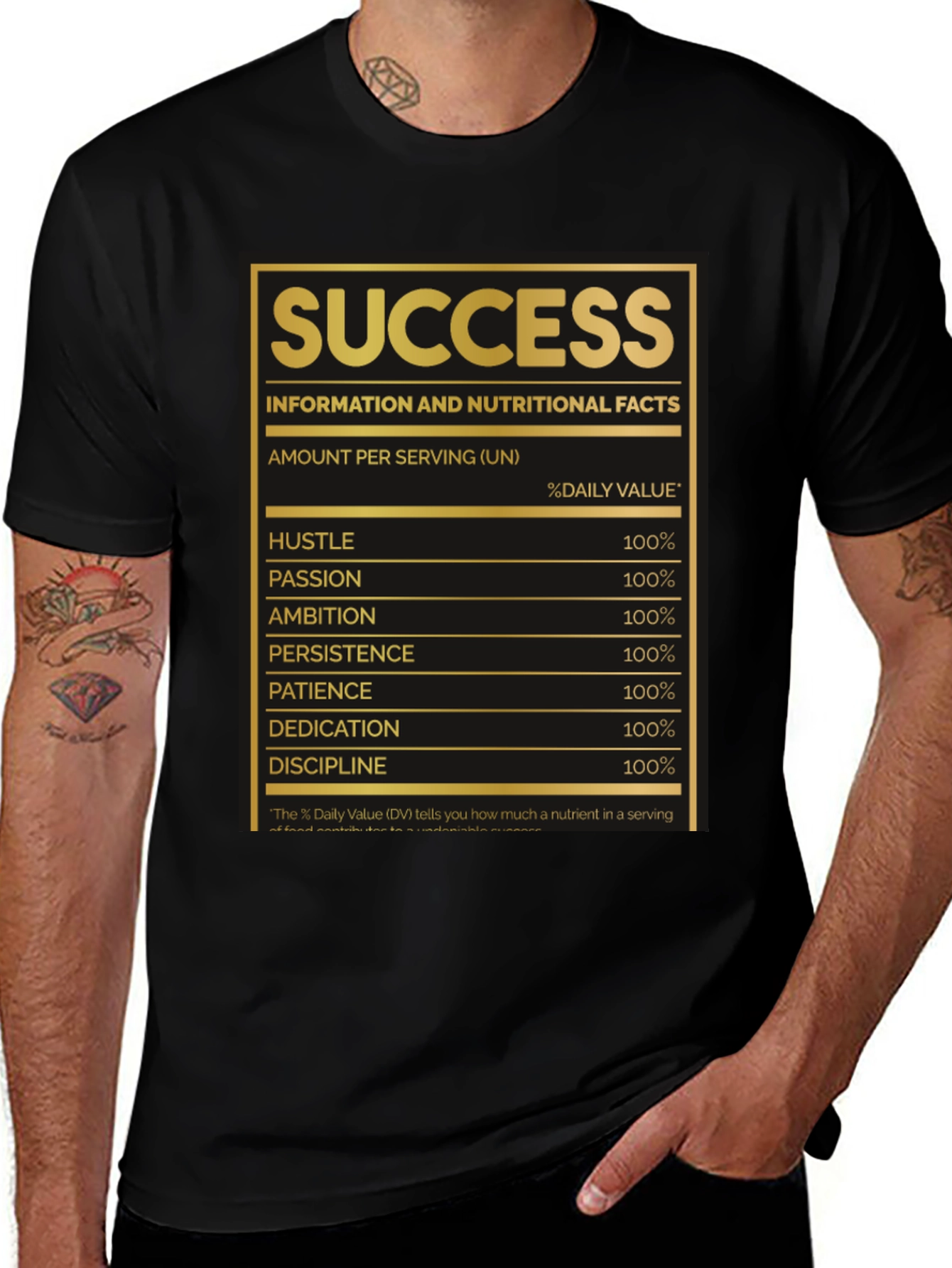 Success Nutritional Facts T-Shirt