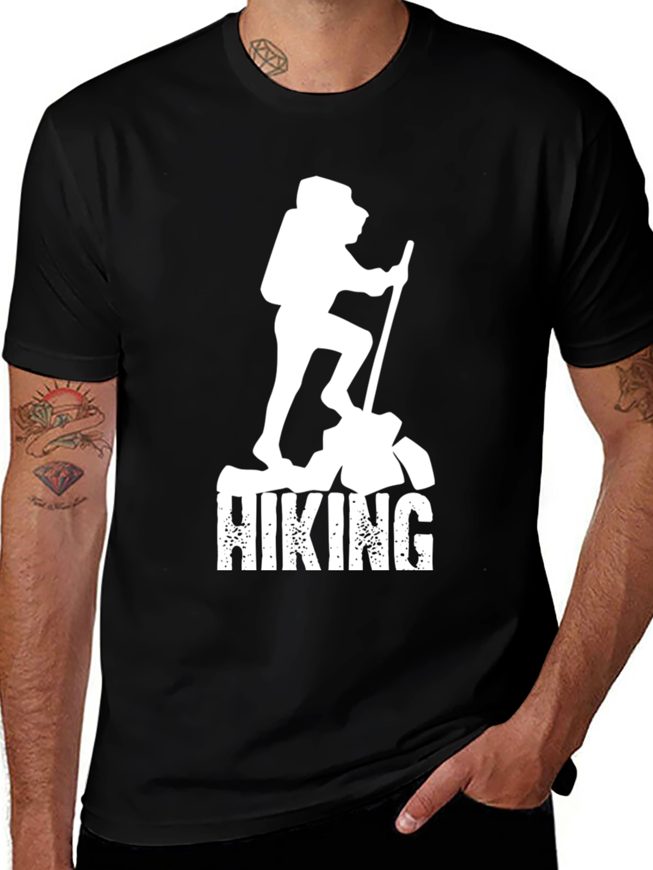 Variant 30 of Hiking Graphic Tee - Adventure Ready Cotton T-Shirt
