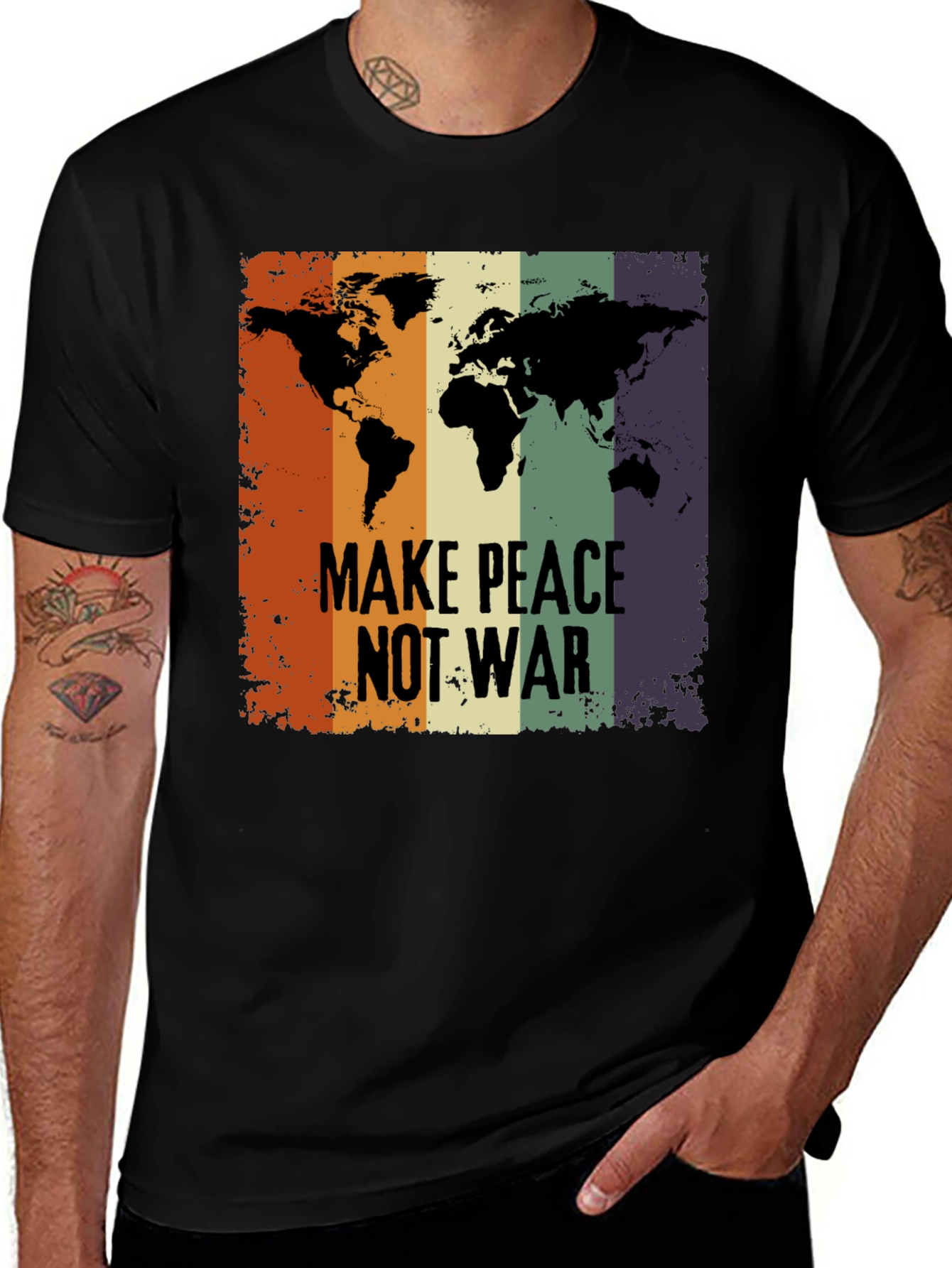Variant 24 of Make Peace Not War Graphic Tee