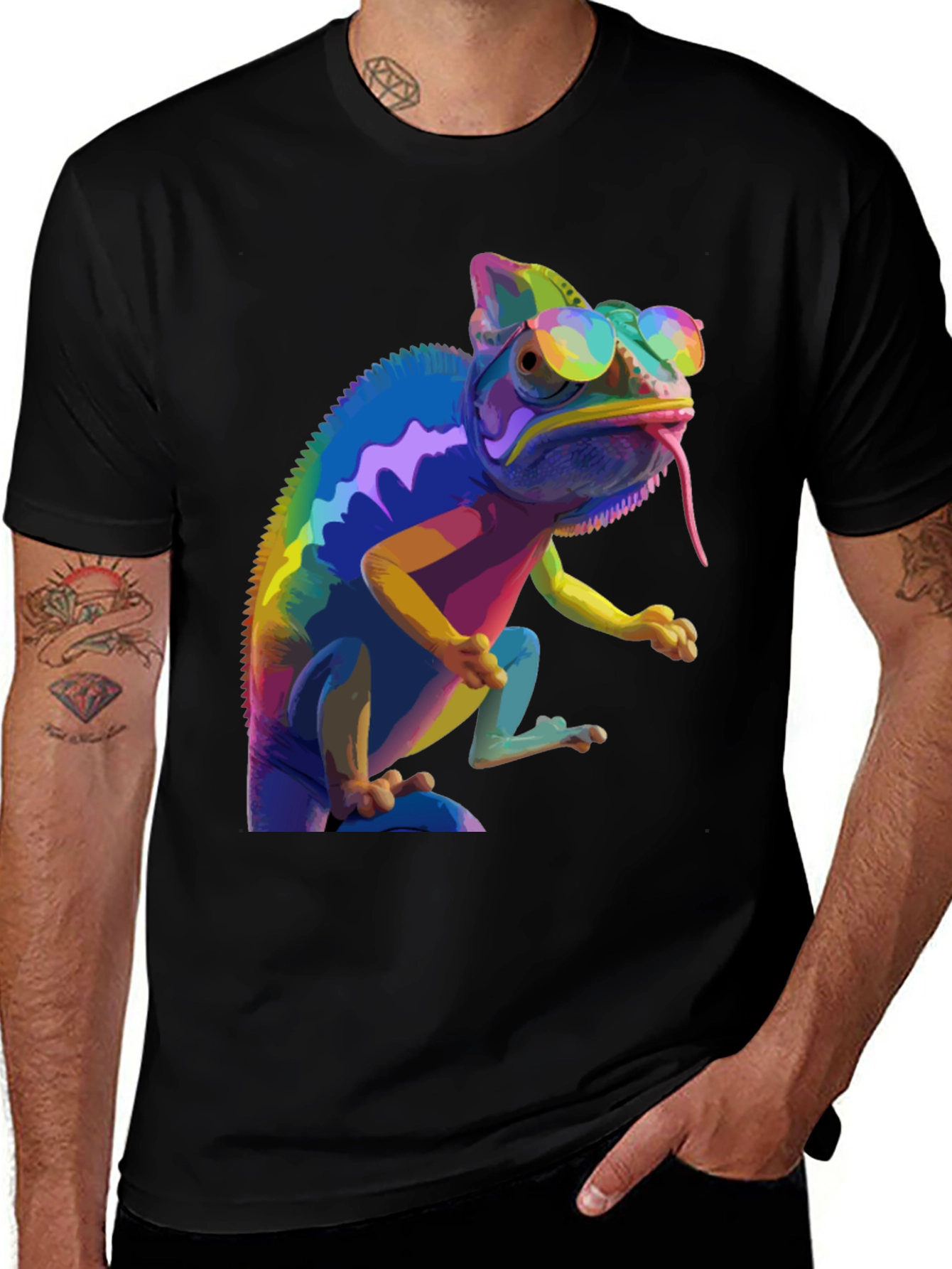 Variant 24 of Rainbow Chameleon T-Shirt