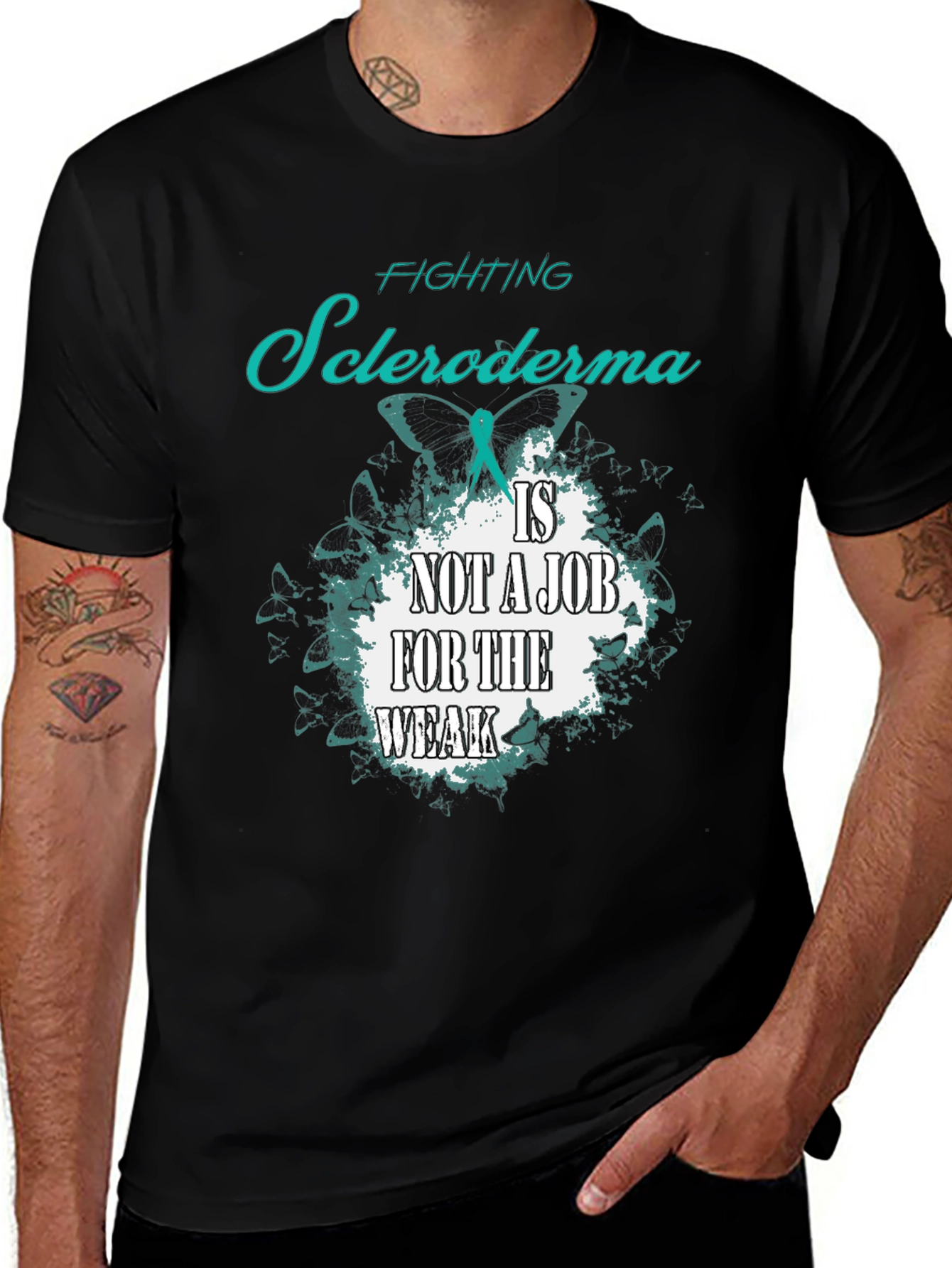 Scleroderma Awareness T-Shirt: Fighting Isn't For The Weak