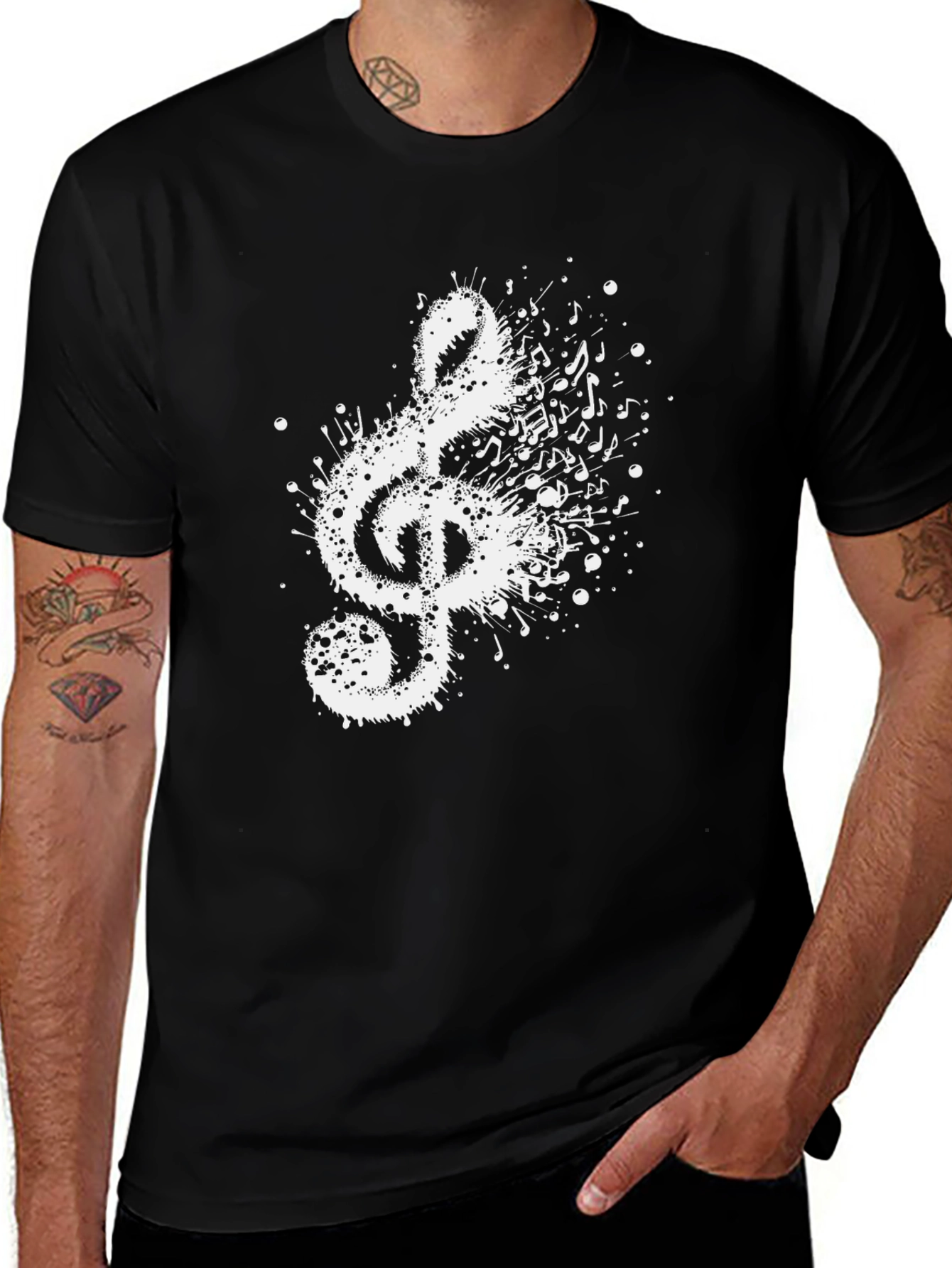 Music Lover's Treble Clef Graphic Tee