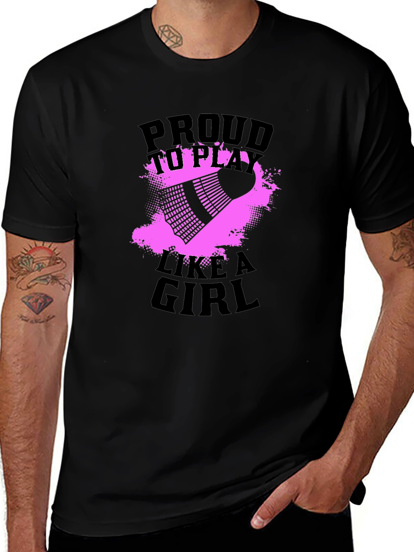 Proud To Play Like A Girl Badminton T-Shirt
