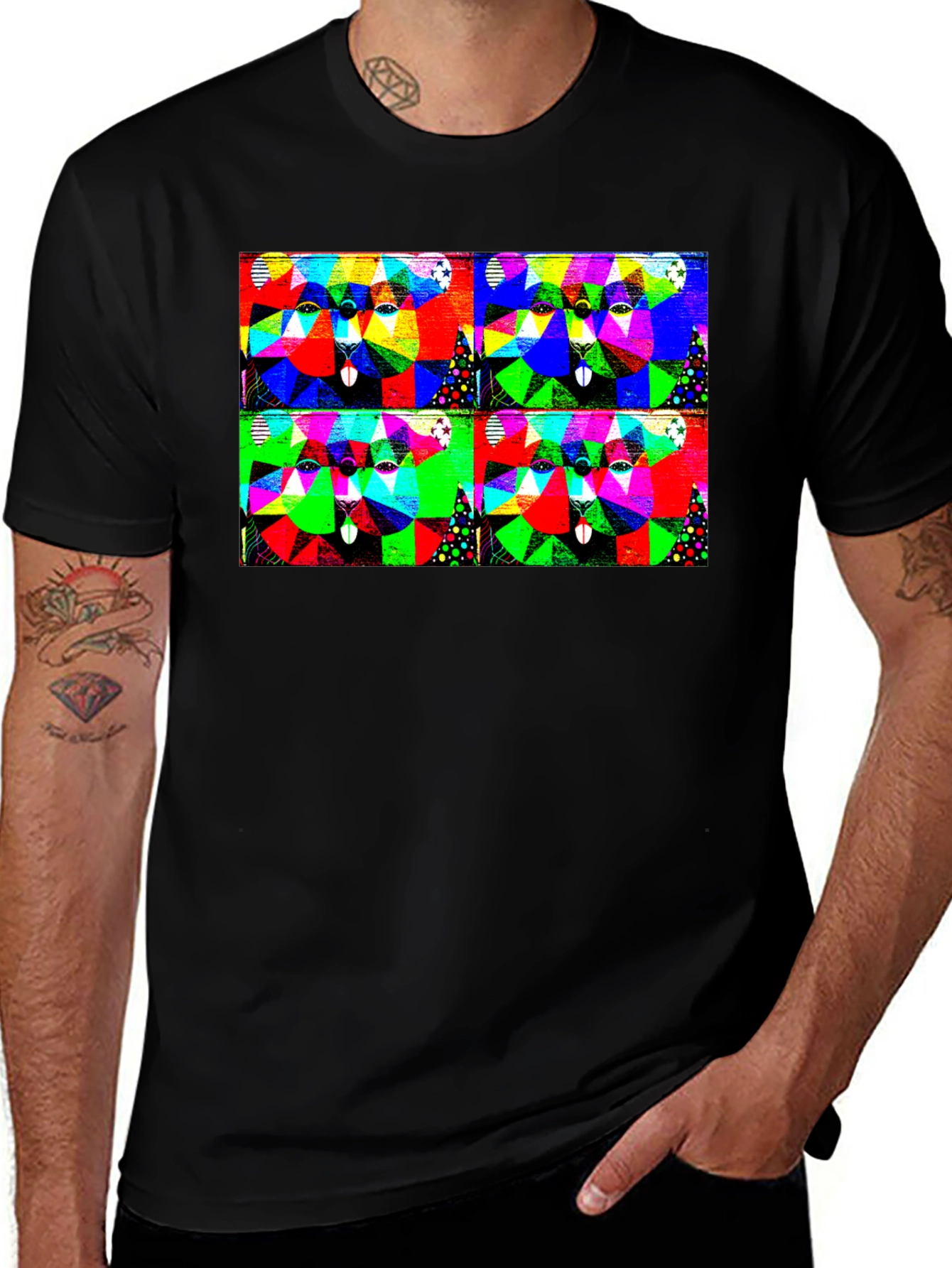 Variant 27 of Abstract Geometric Animal T-Shirt