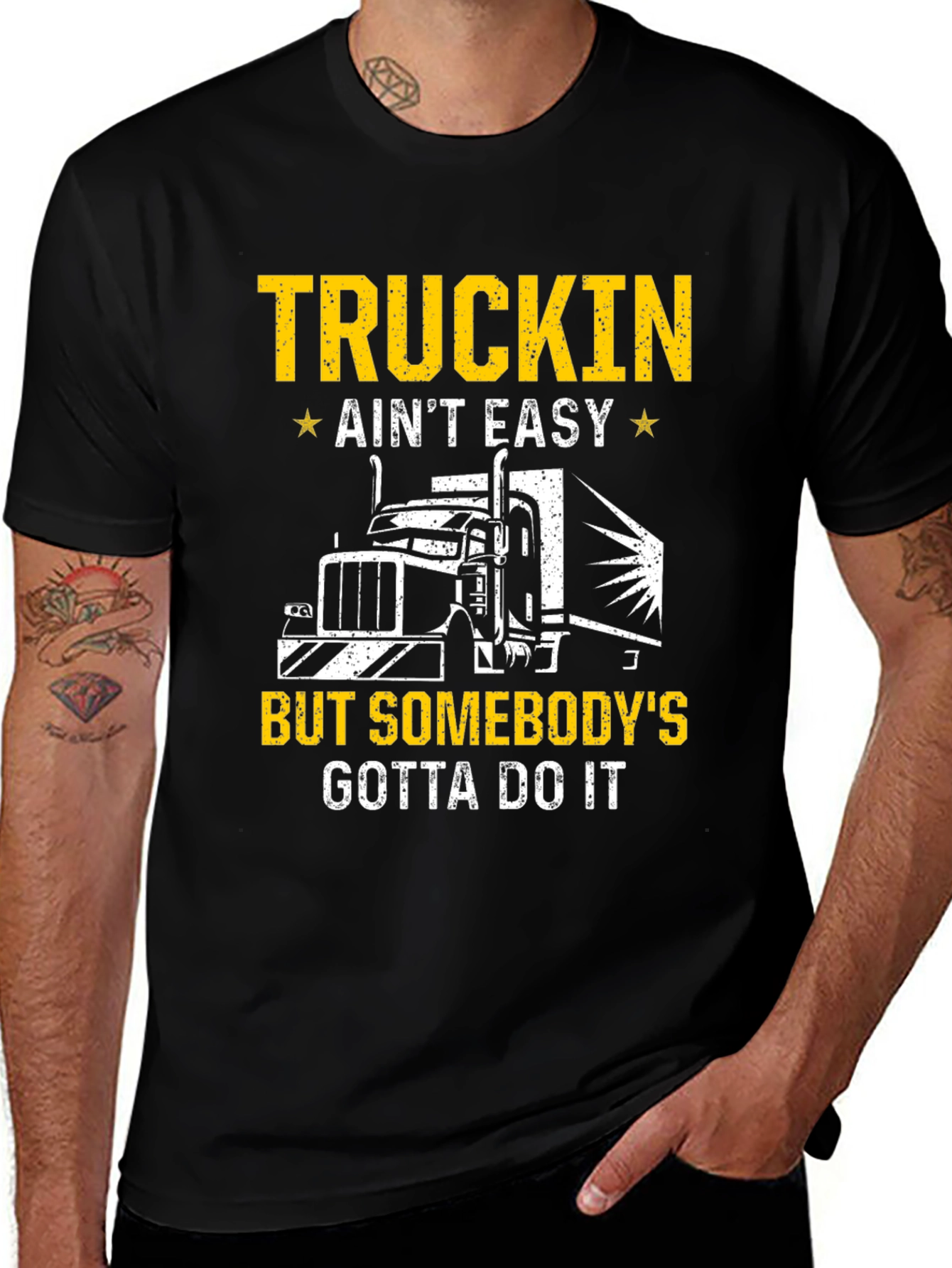Variant 5 of Truckin' Ain't Easy T-Shirt