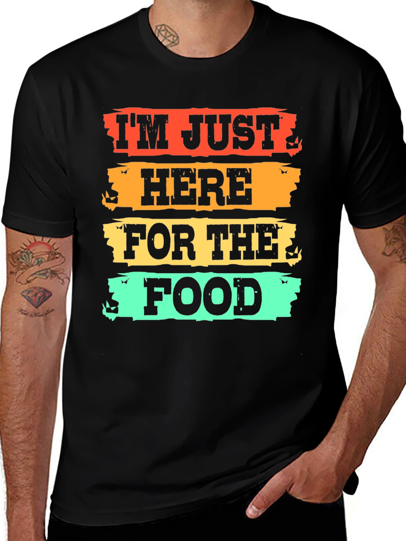 Variant 10 of Halloween Graphic Tee: I'm Just Here For The Food