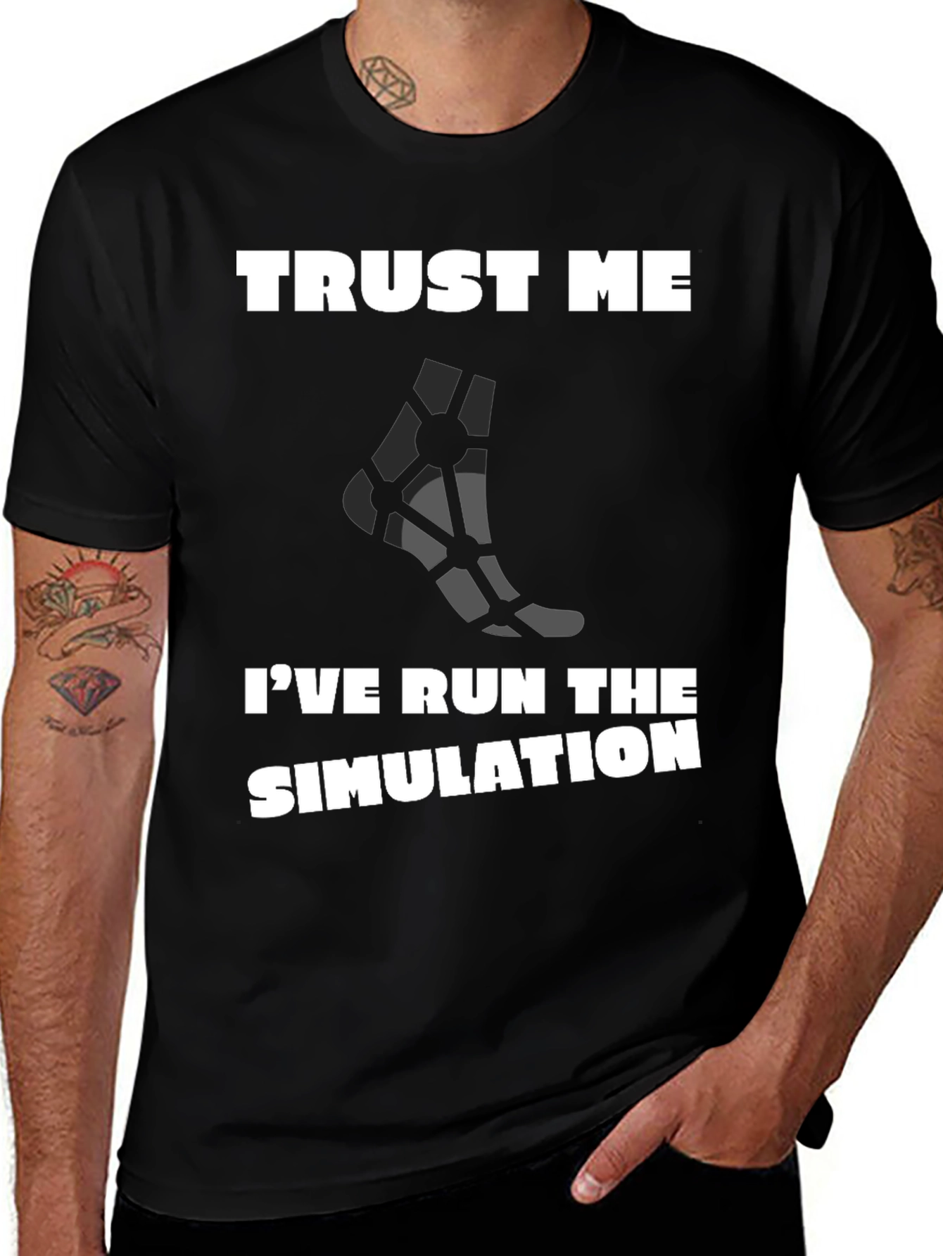 Variant 14 of Trust Me I've Run the Simulation T-Shirt