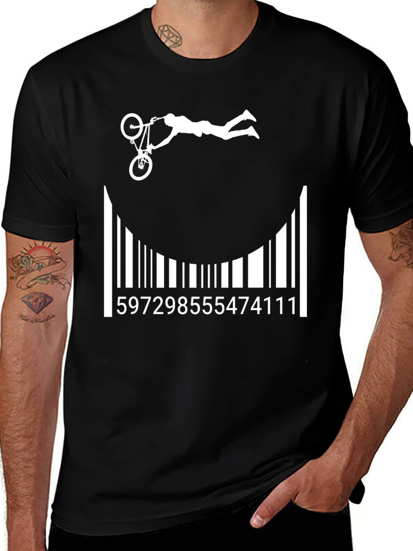 BMX Barcode T-Shirt - Stunt Rider Tee