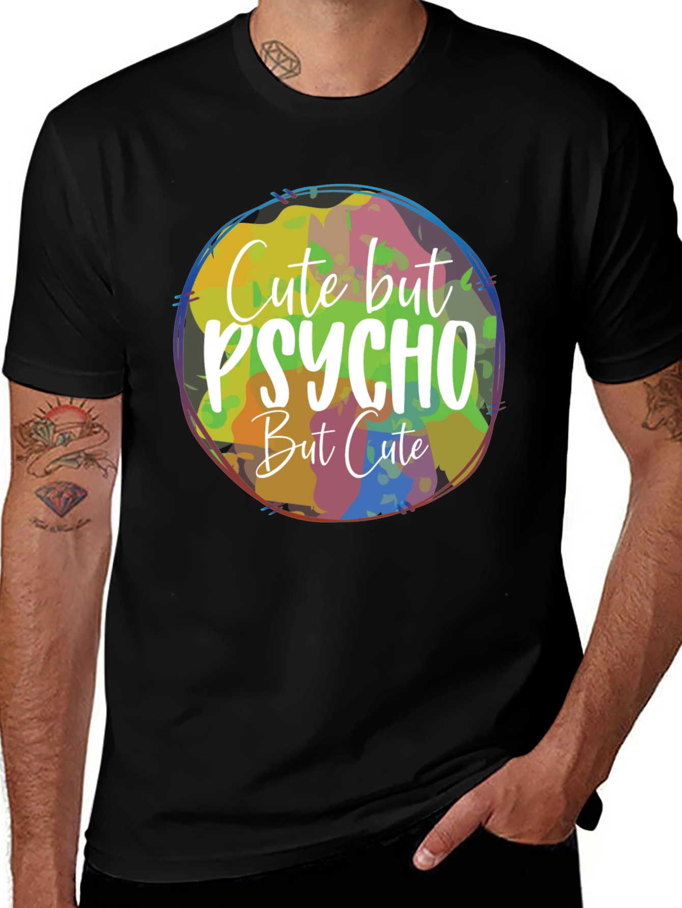 Variant 4 of Cute But Psycho T-Shirt | Unique Graphic Tee