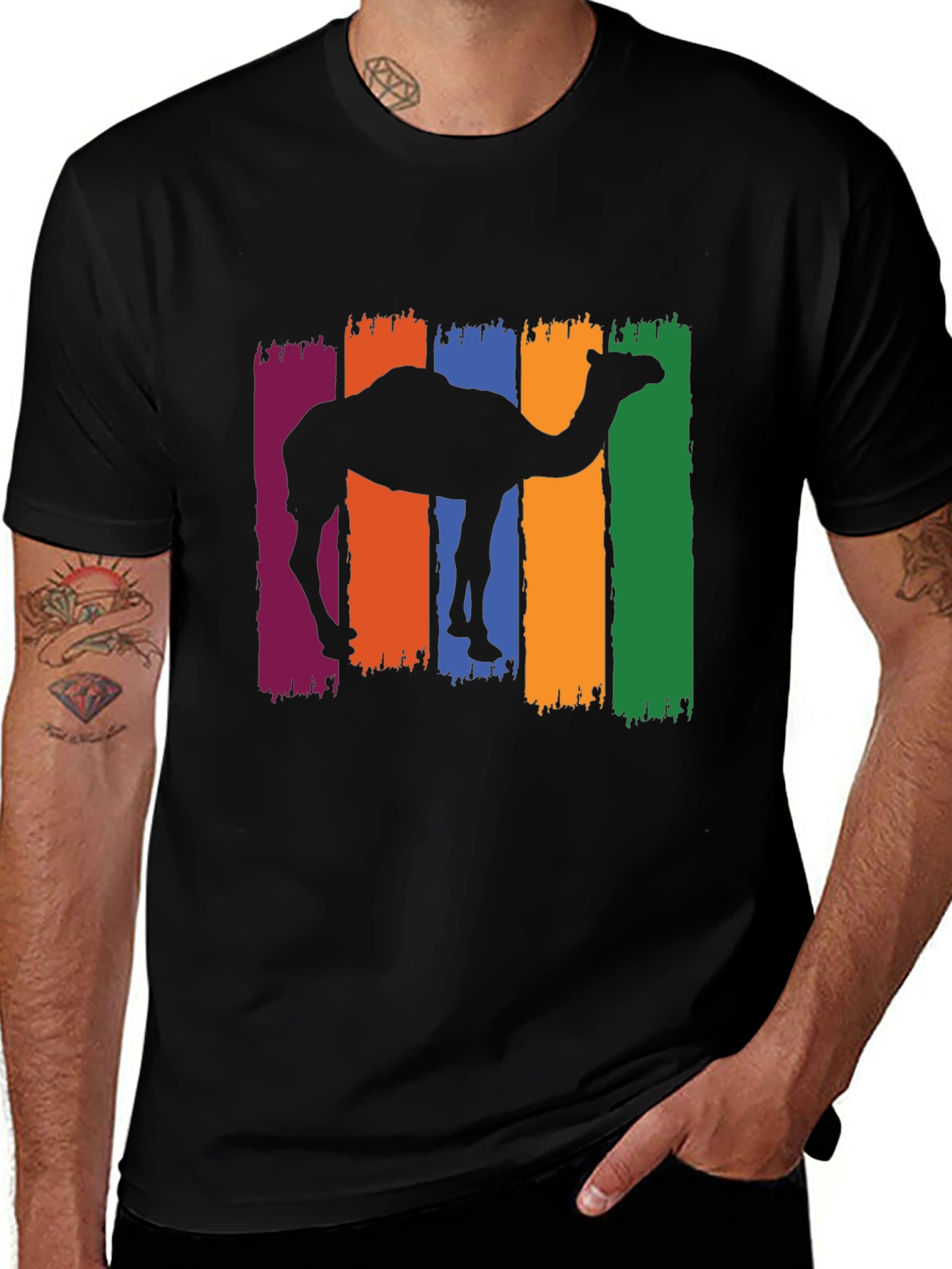 Variant 16 of Camel Silhouette Graphic Tee - Stylish Unisex T-Shirt