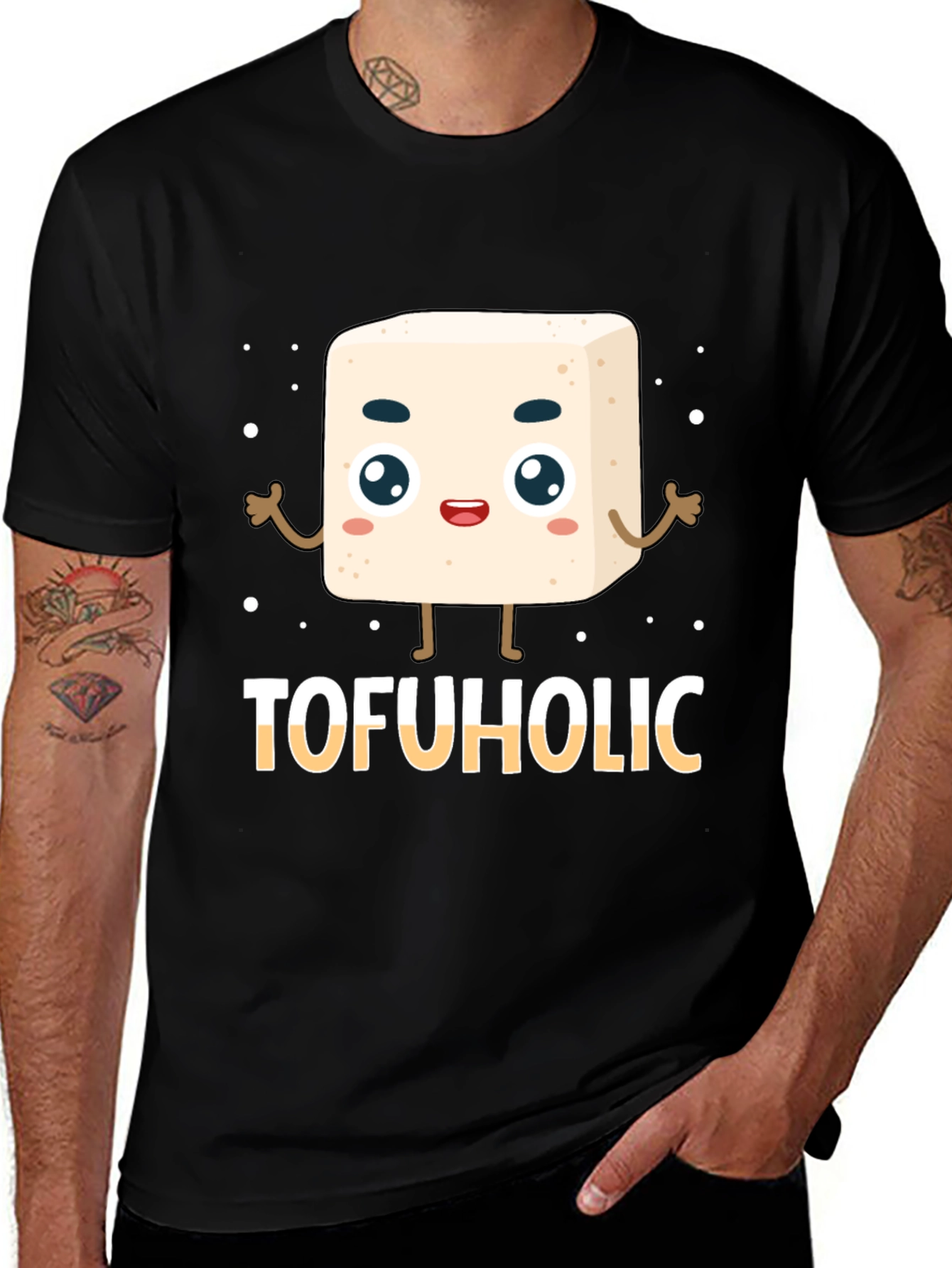 Tofuholic Graphic Tee - Vegan Tofu Lover Shirt