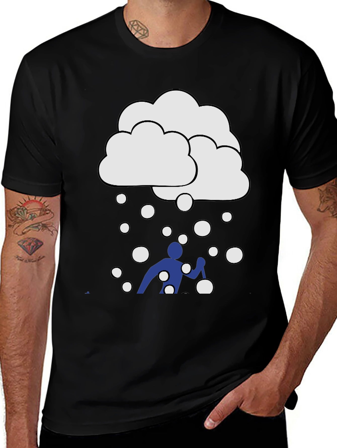 Snow Day Skiing T-Shirt - Fun Winter Graphic Tee