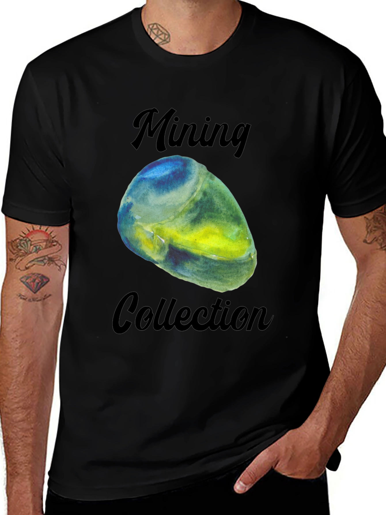 Variant 30 of Mining Collection Black T-Shirt