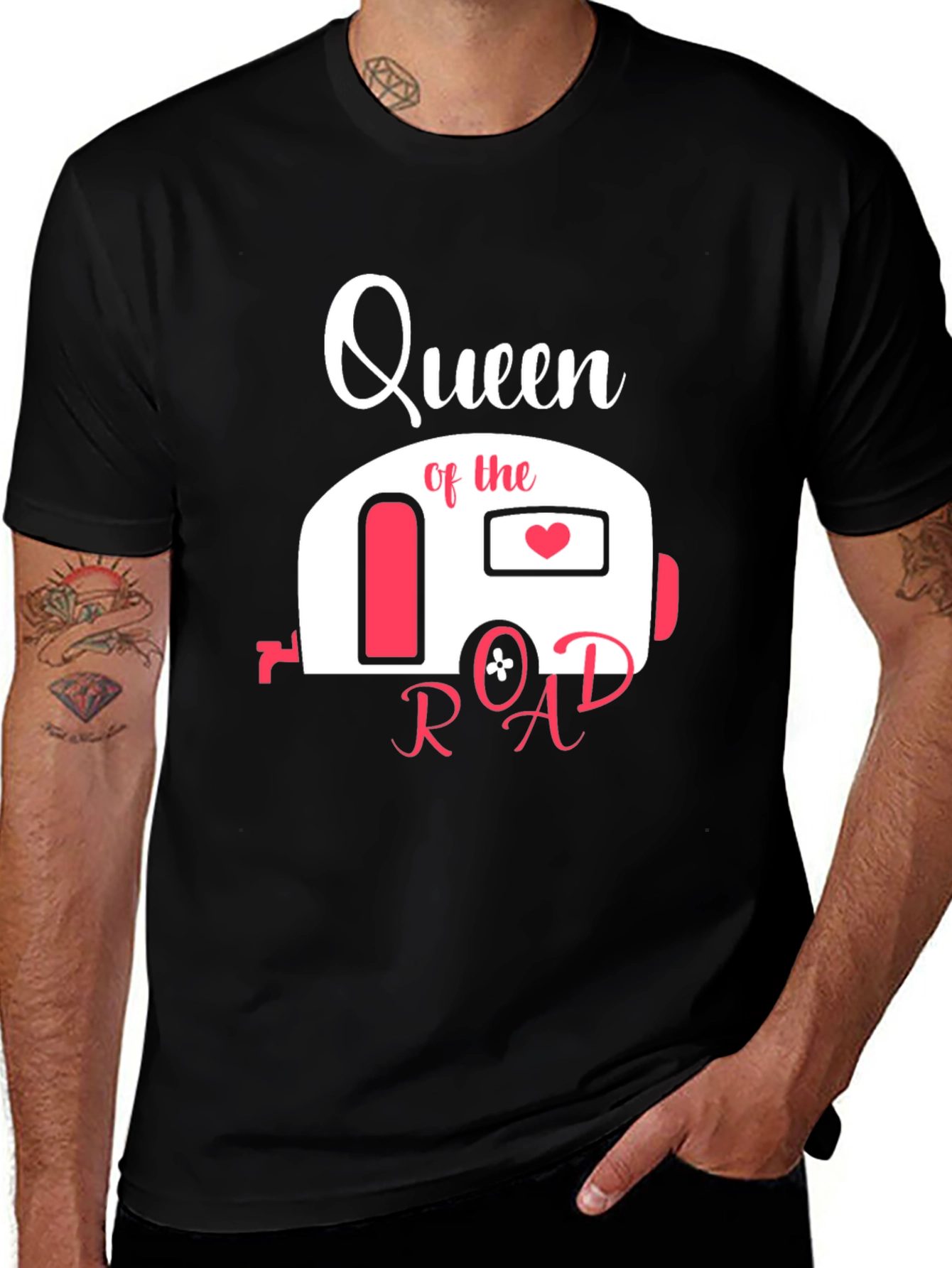 Variant 30 of Queen of the Road T-Shirt Camping RV Tee