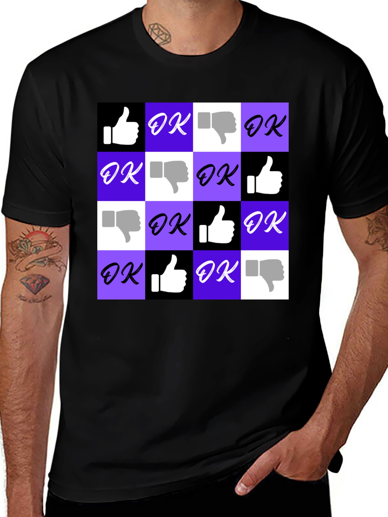 Variant 14 of Ok Thumbs Up Graphic T-Shirt