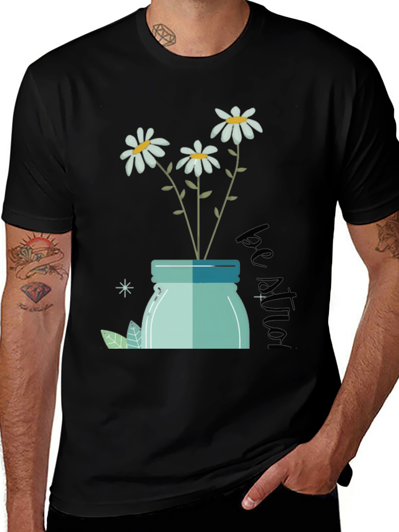 Variant 4 of Daisy Jar Graphic Tee - Be Kind T-Shirt
