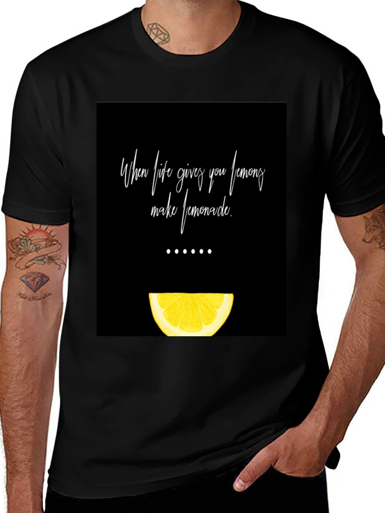 Variant 22 of Lemonade Quote T-Shirt - When Life Gives You Lemons Tee