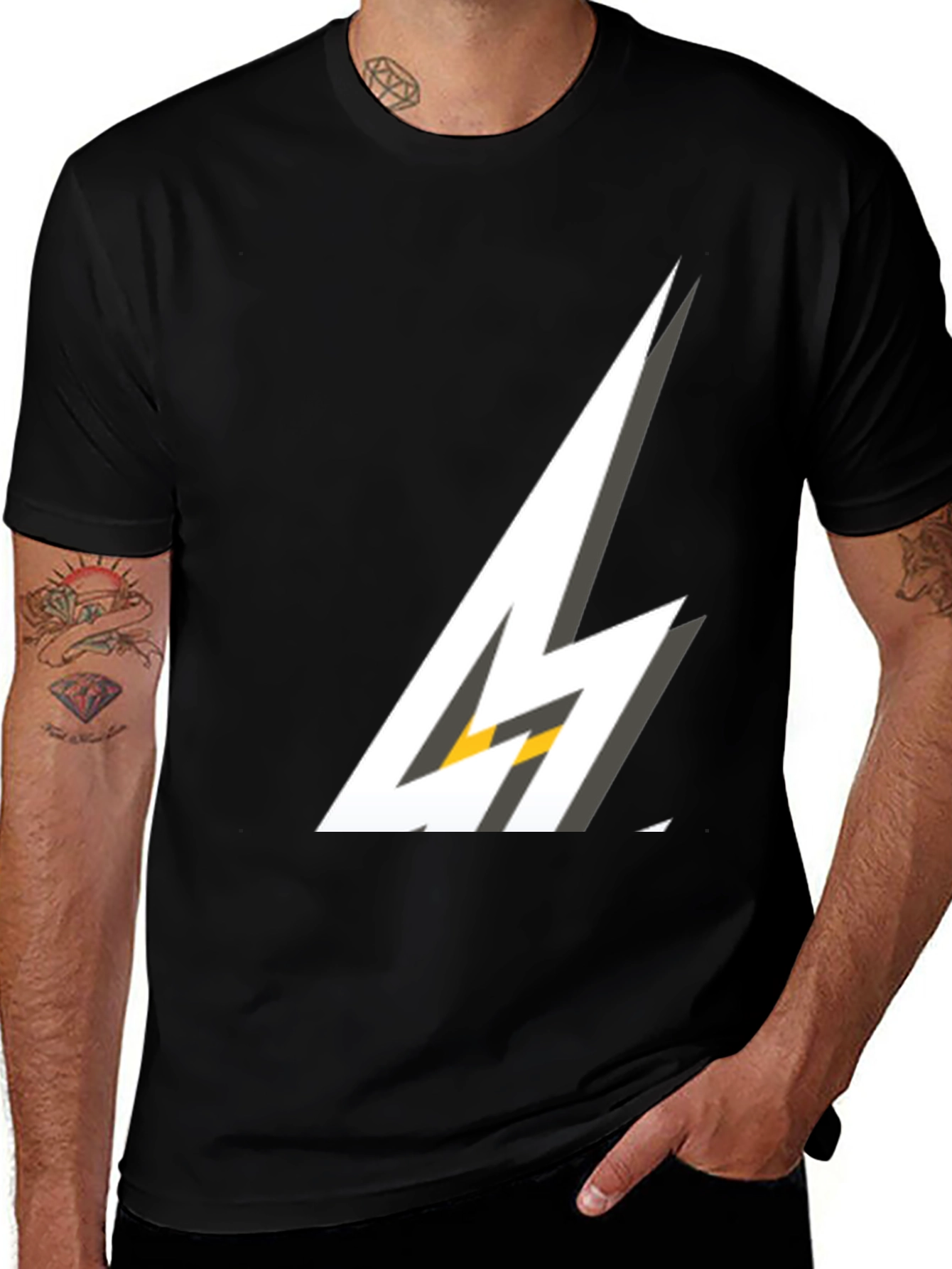 Variant 25 of Lightning Bolt Graphic T-Shirt - Stylish Comfort