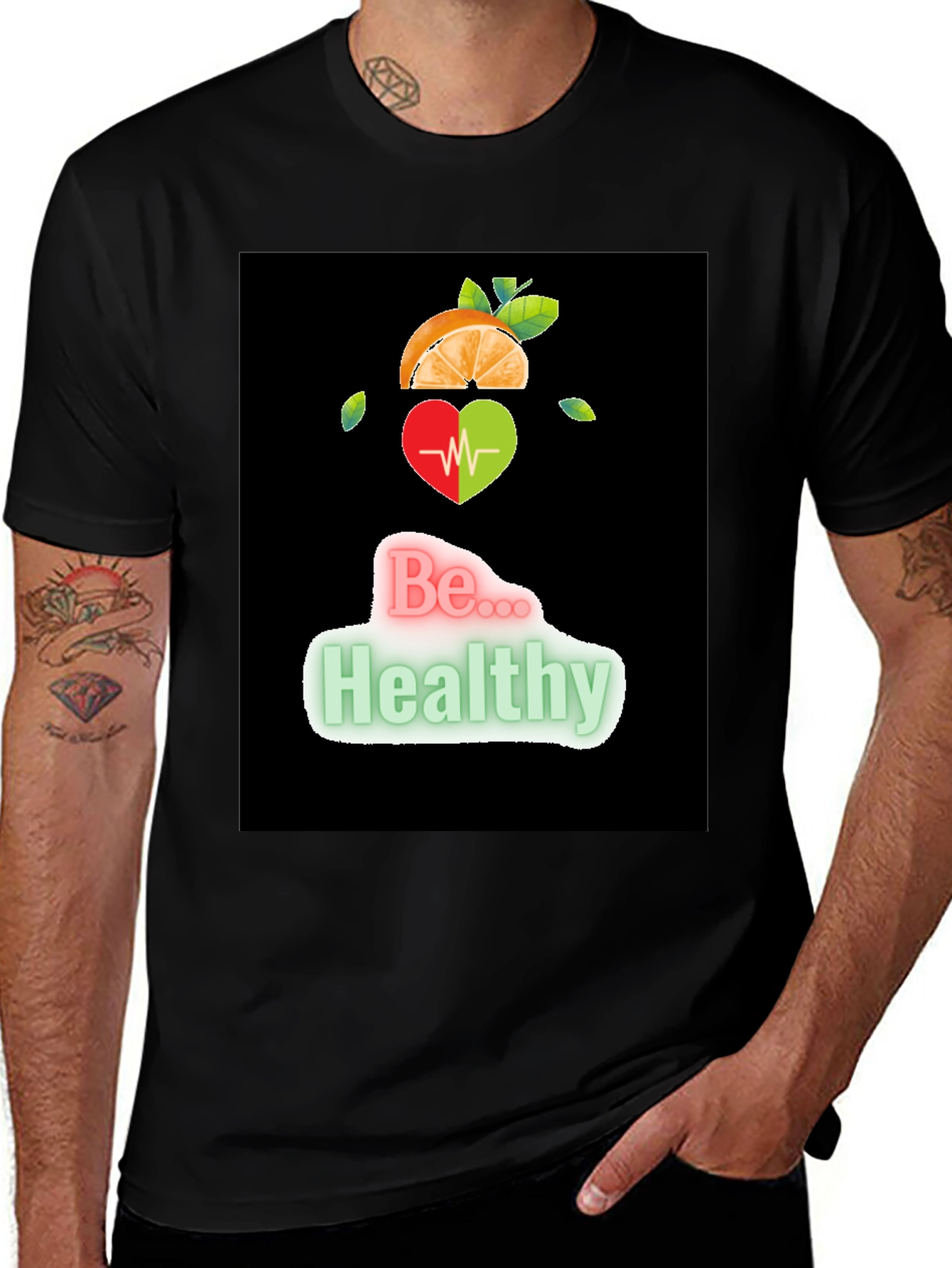 Variant 18 of Be Healthy Graphic T-Shirt - Unisex Casual Tee