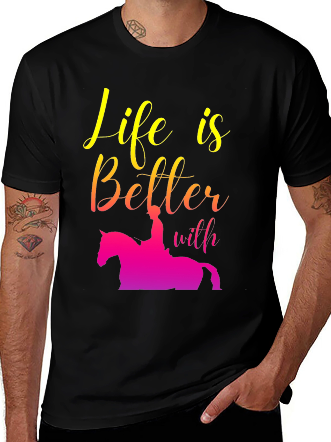 Variant 2 of Life is Better with Horse Riding T-Shirt