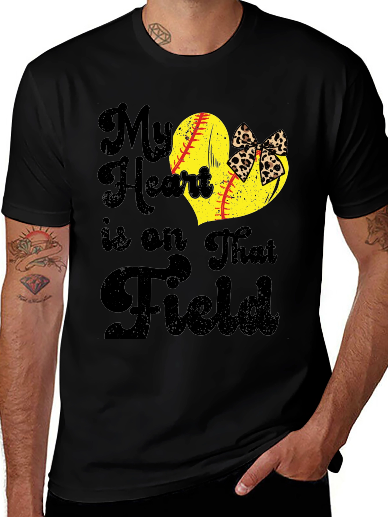 Variant 4 of My Heart is on That Field T-Shirt