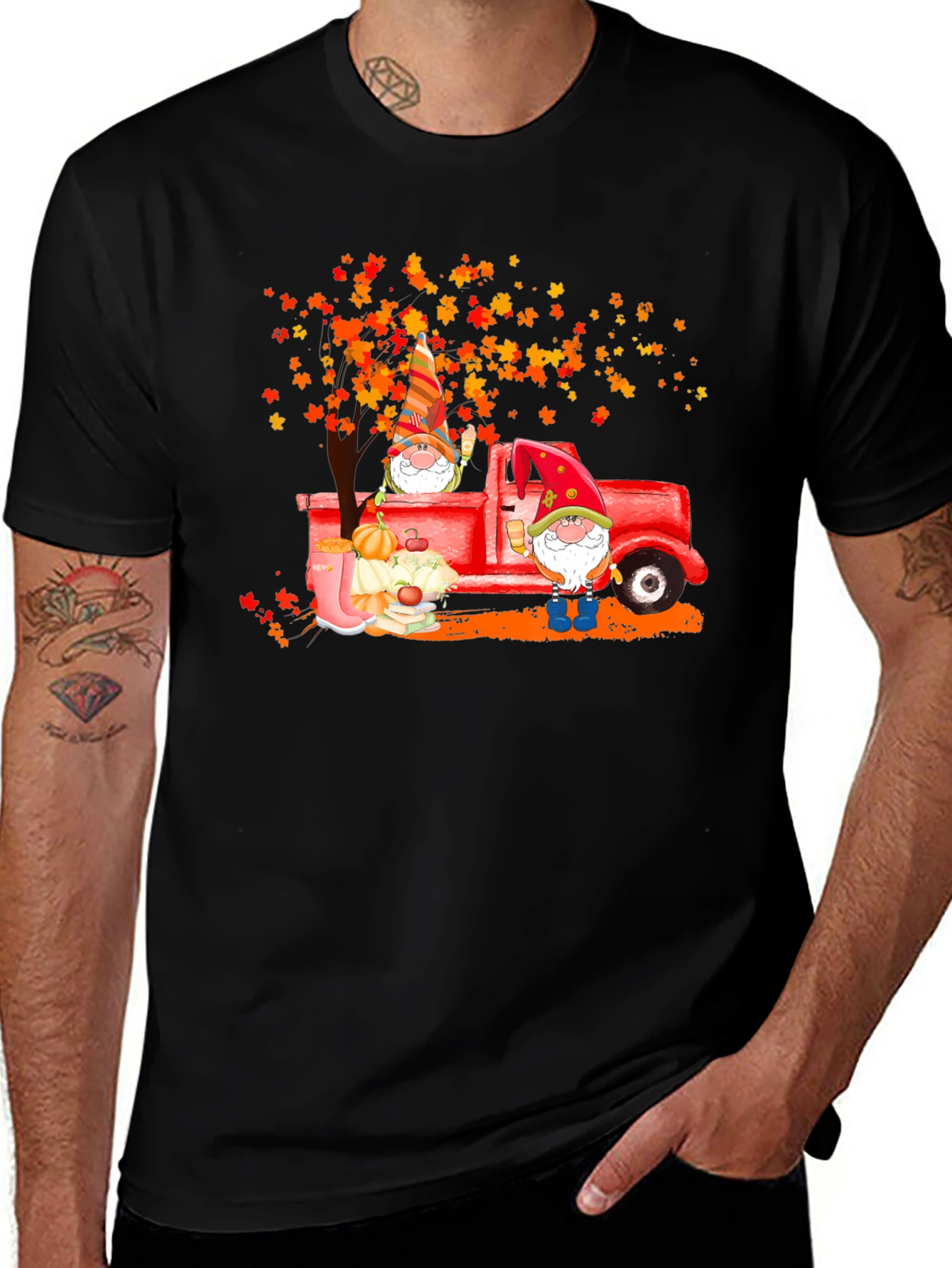 Variant 2 of Gnome Fall Truck T-Shirt