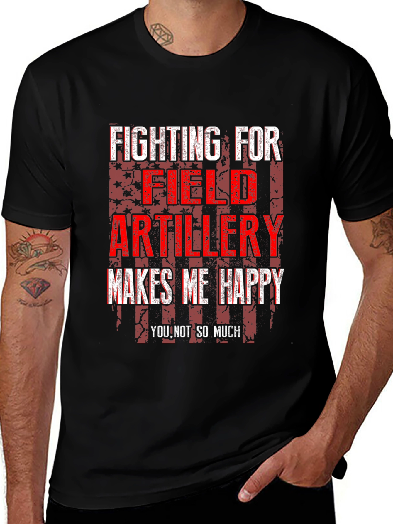 Variant 29 of Field Artillery Makes Me Happy T-Shirt