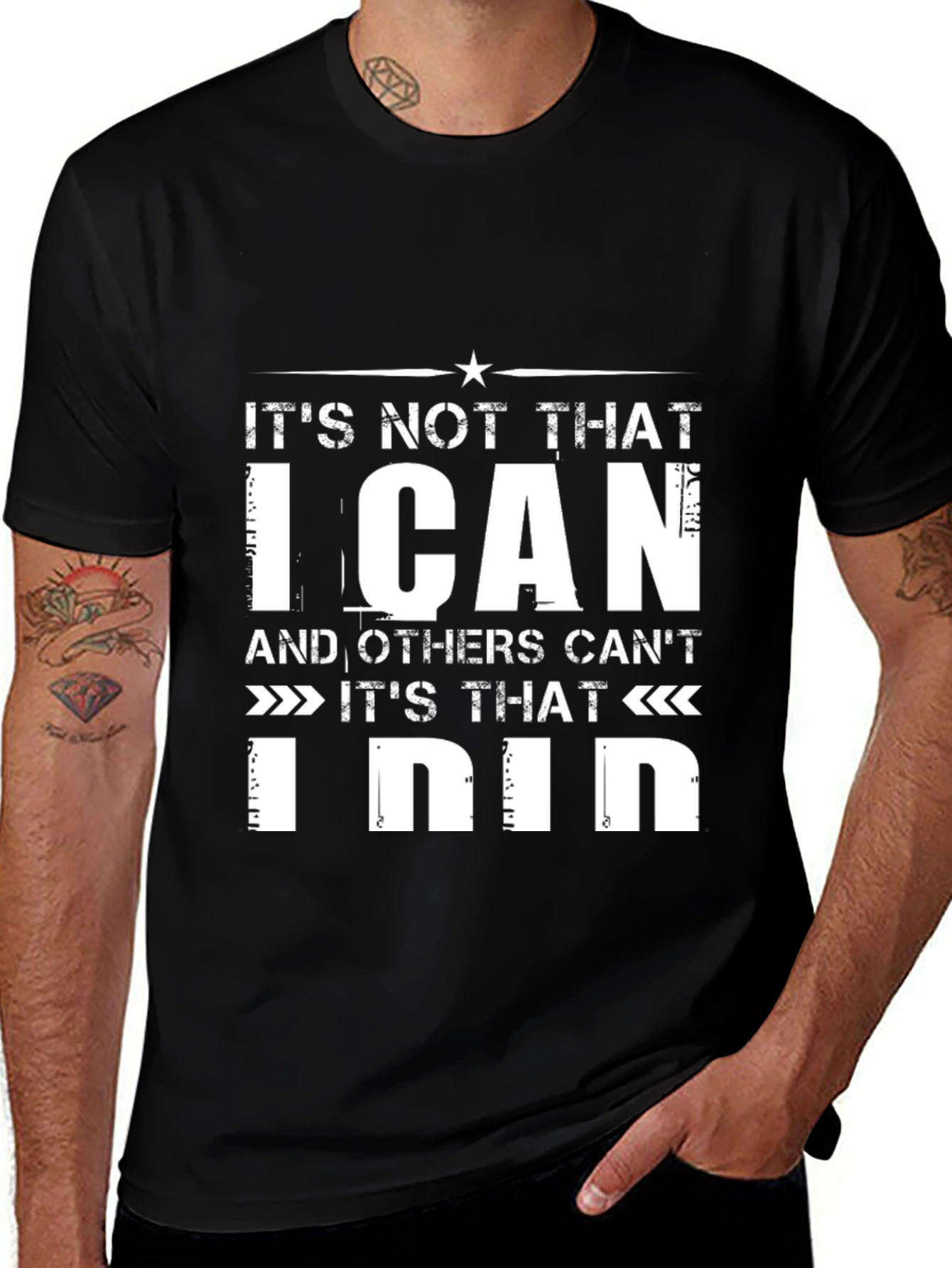 Variant 30 of It's Not That I Can T-Shirt - Novelty Graphic Tee