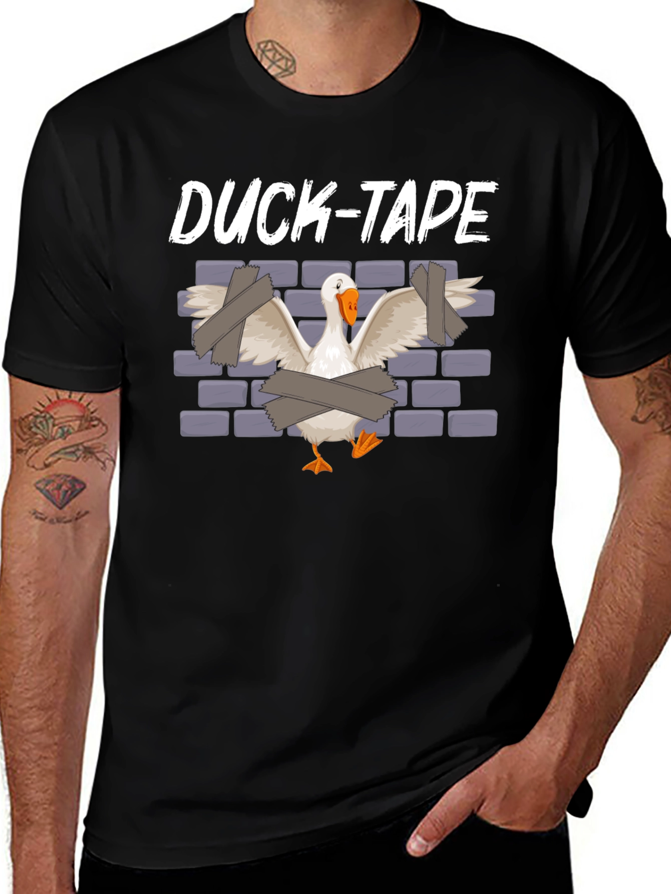 Variant 4 of Duck-Tape Graphic T-Shirt