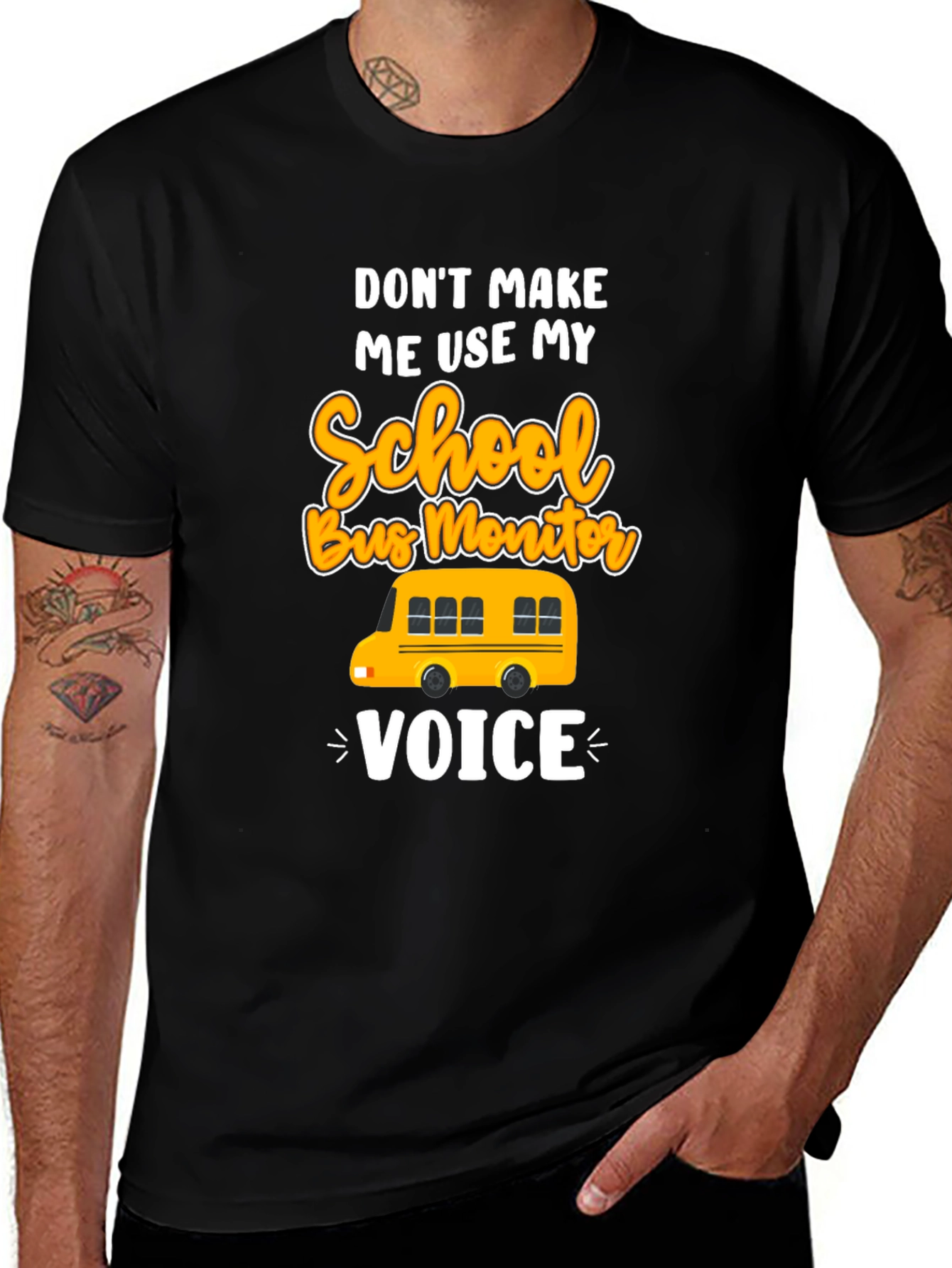Variant 26 of School Bus Monitor Voice T-Shirt